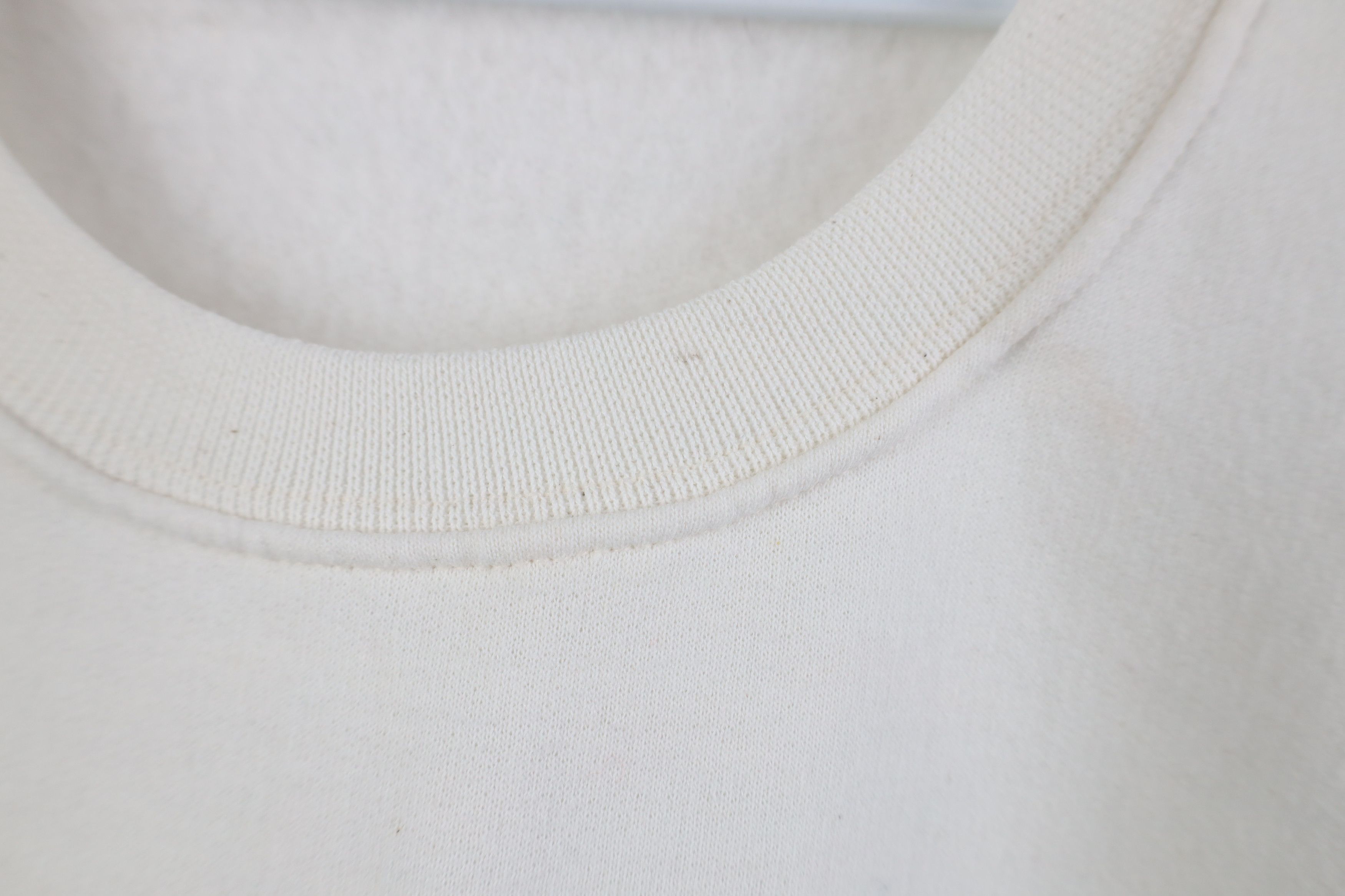 Vintage Vintage 90s Streetwear Blank Crewneck Sweatshirt White Size US XXL / EU 58 / 5 - 4 Thumbnail