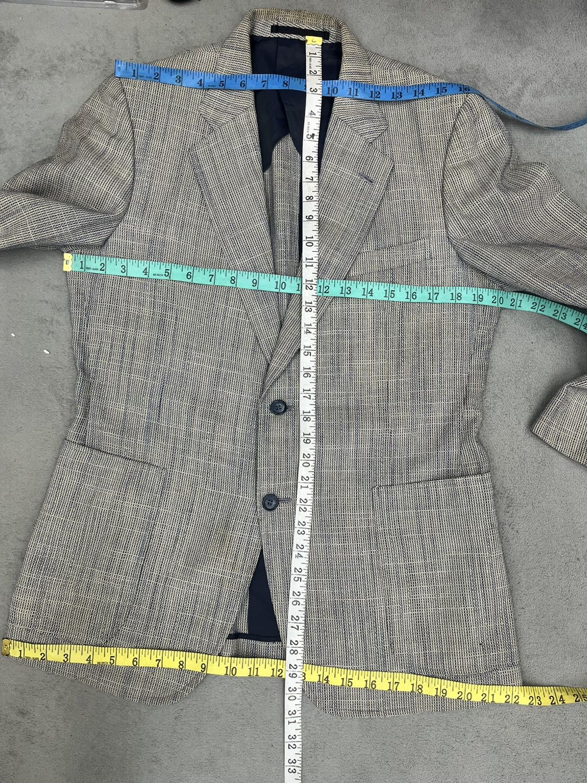 Burberry Prorsum × Designer × Vintage ARCHIVE💥VTG BURBERRY PRORSUM HAIR-CLOTH BLAZER Size US M / EU 48-50 / 2 - 10 Thumbnail
