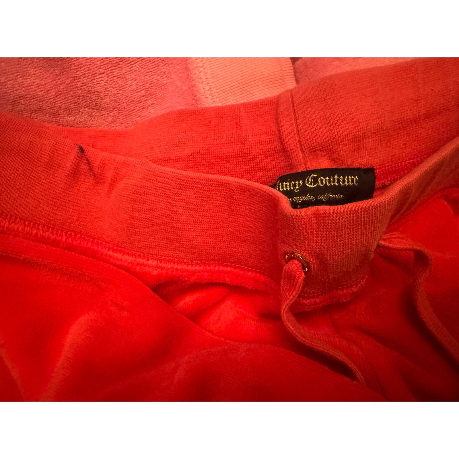 Juicy Couture Ladies Petite Juicy Couture Pink Velour Pants Inseam 32" Size 22" - 3 Thumbnail