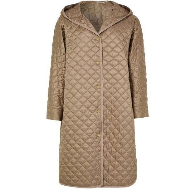 Max Mara MAX MARA The Cube Joan Quilted Brown Long Coat New & Authent Size S / US 4 / IT 40 - 1 Thumbnail