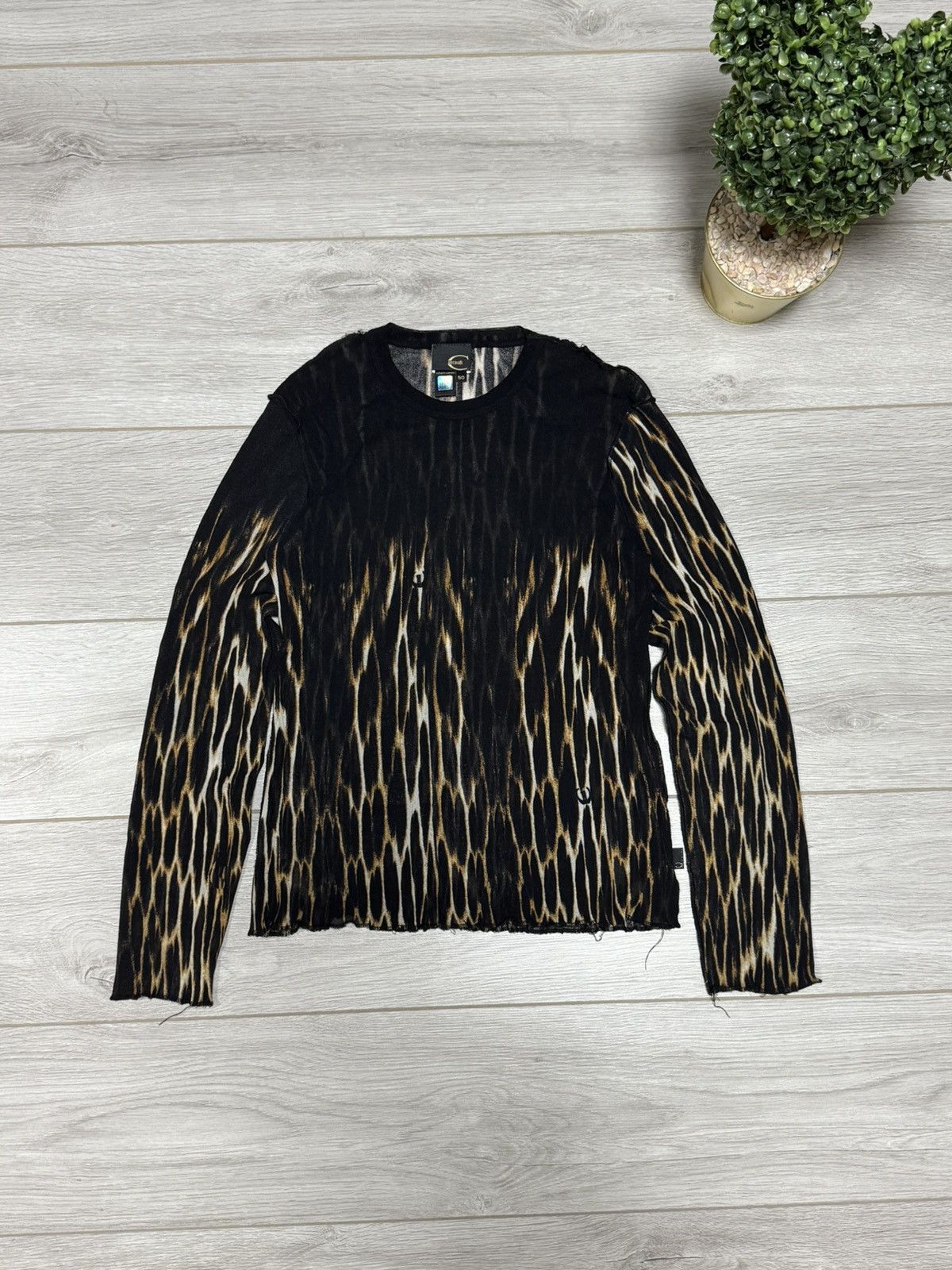 Just Cavalli Just Cavalli mesh leopard long sleeve fire gaultier style Size US M / EU 48-50 / 2 - 1 Thumbnail