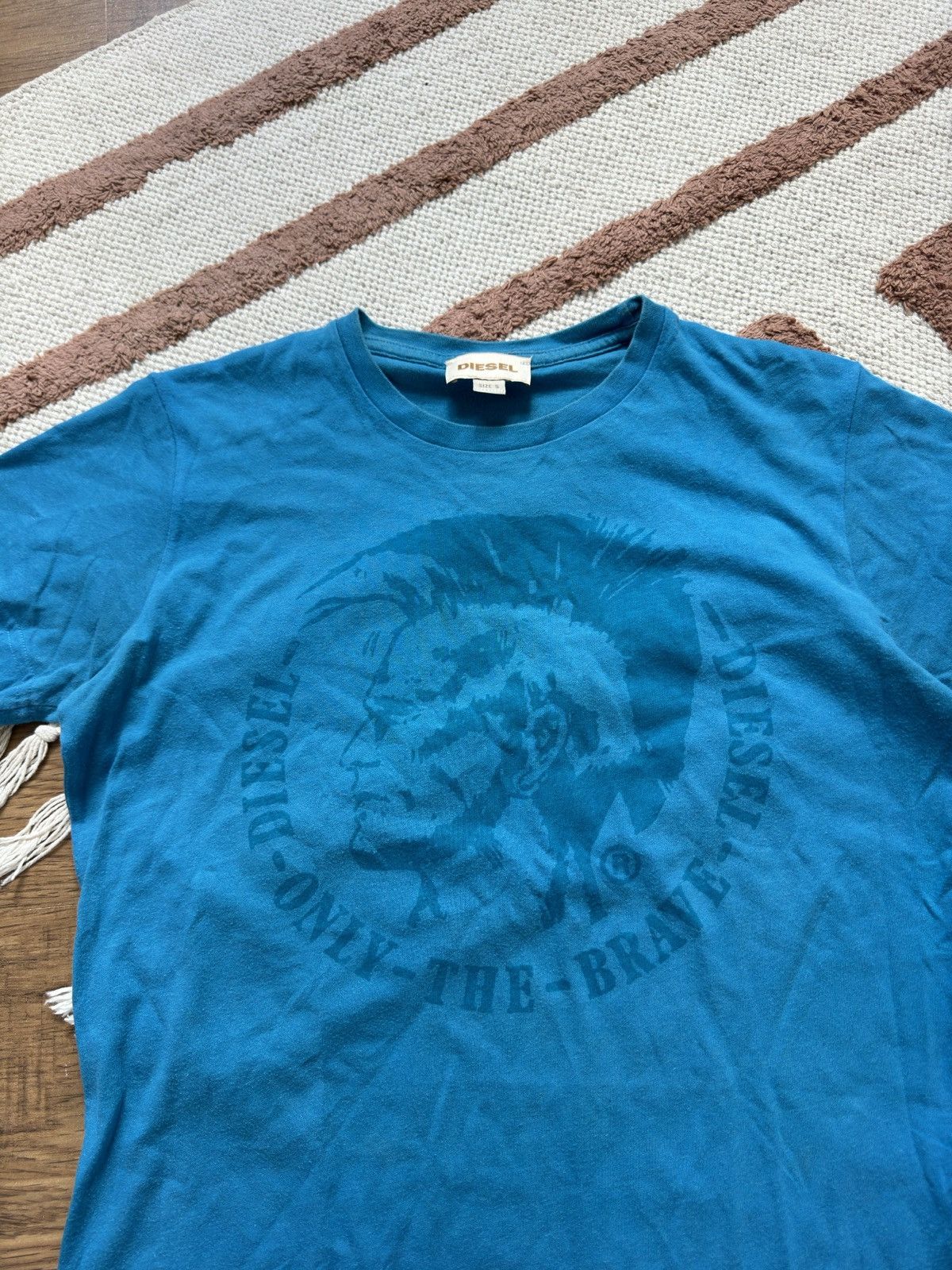 Diesel VINTAGE DIESEL 2000s BLUE TEE SHIRT Size S / US 4 / IT 40 - 3 Thumbnail