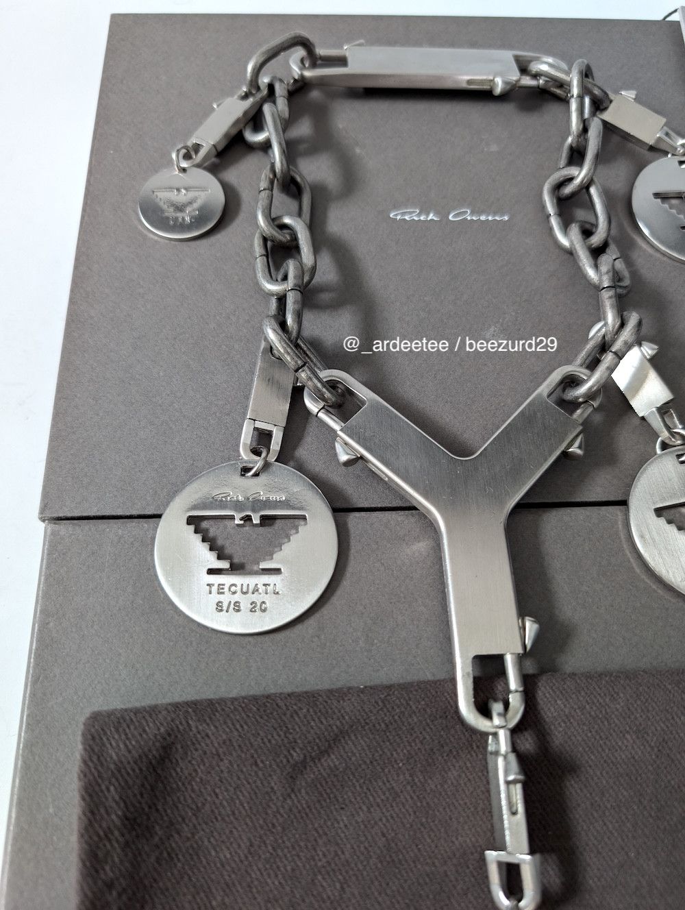Rick Owens 💥RARE TECUATL RUNWAY UFW CHARM CERBERUS CHOKER NECKLACE Size ONE SIZE - 5 Thumbnail