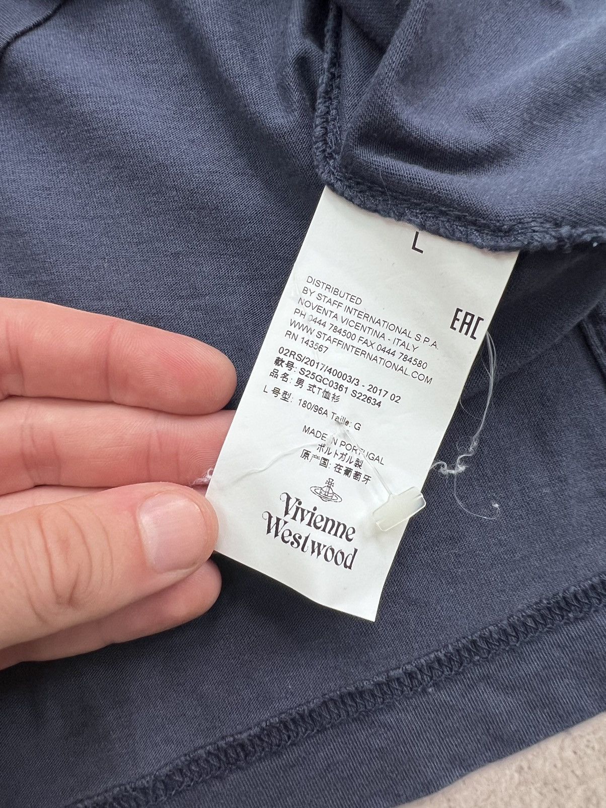Vintage × Vivienne Westwood Vivienne Westwood Polo T Shirt Vintage Small Orb Logo Luxury Size US L / EU 52-54 / 3 - 5 Thumbnail