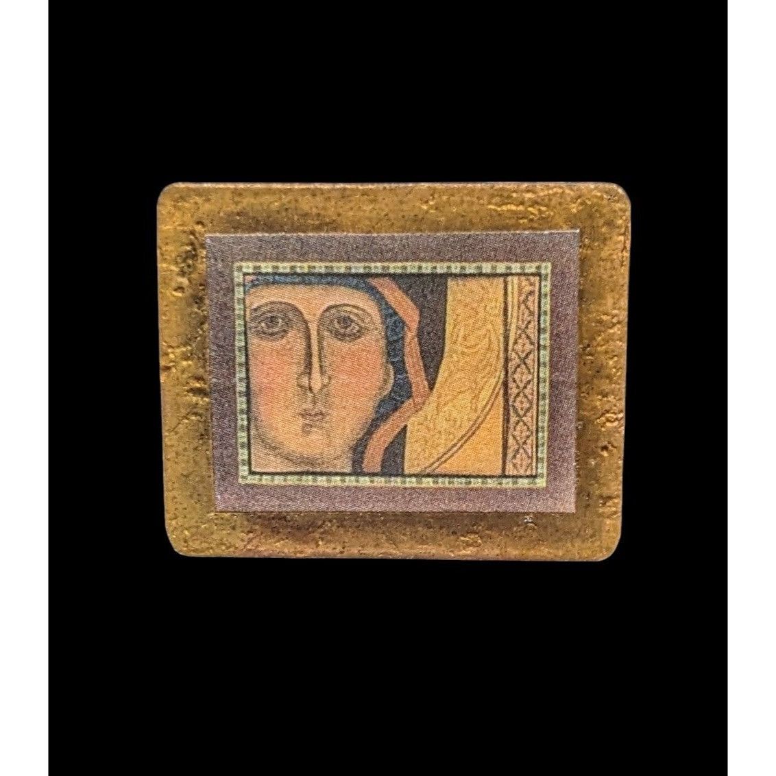 Other Upcycled Handmade Classic Art Print On Copper Brooch Size ONE SIZE - 1 Thumbnail