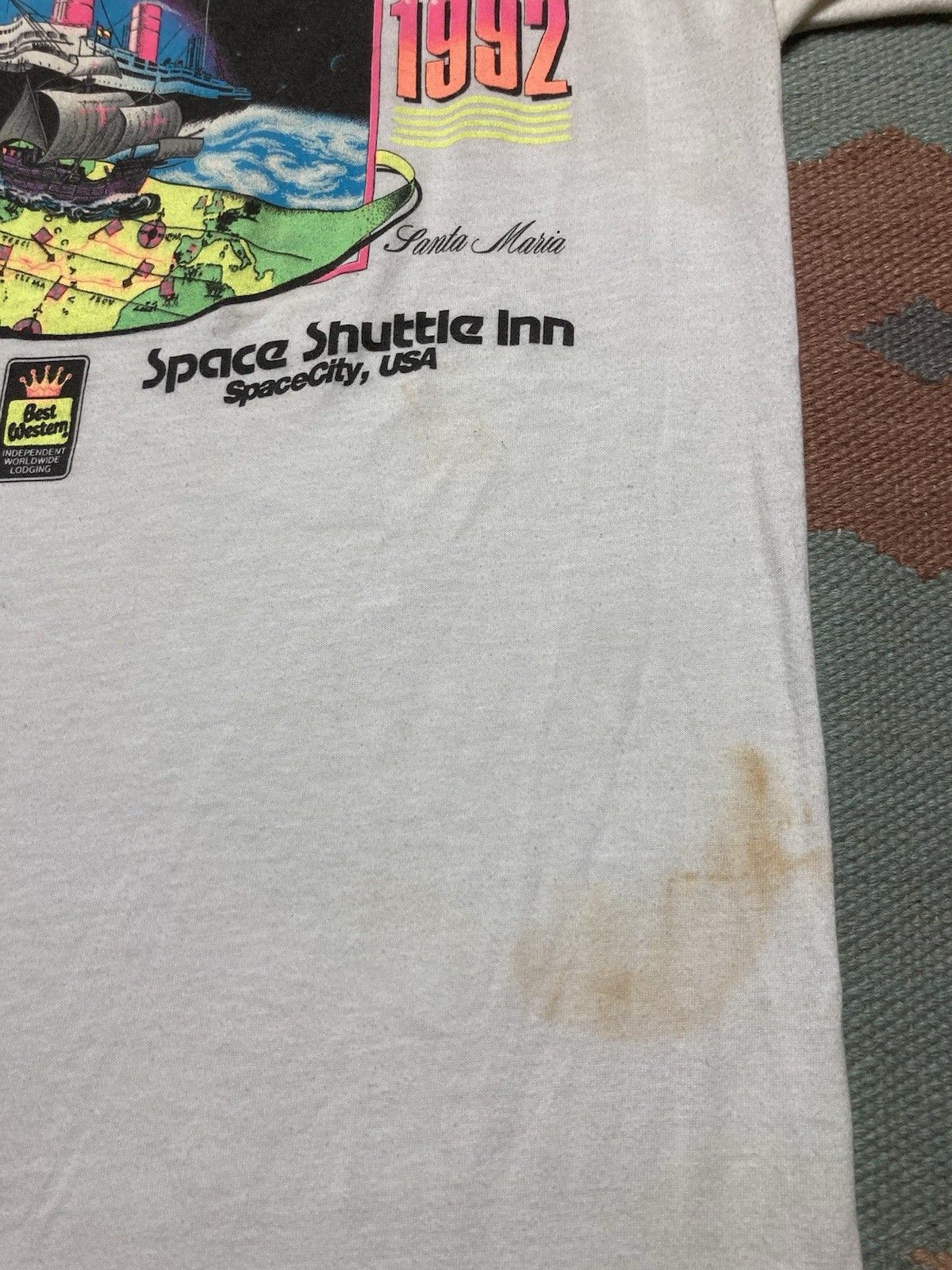 Vintage 90s t shirt space shuttle inn best western distressed soft L Size US L / EU 52-54 / 3 - 3 Thumbnail