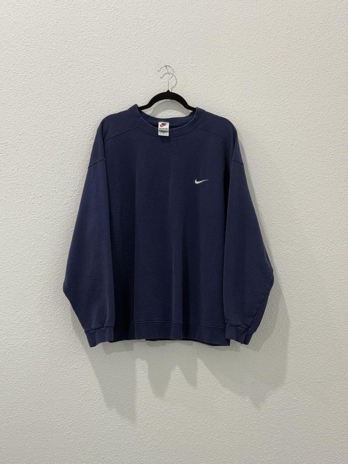 Nike Vintage 90s Nike Crewneck Sweatshirt Swoosh Heavyweight XL Size US XL / EU 56 / 4 - 1 Thumbnail