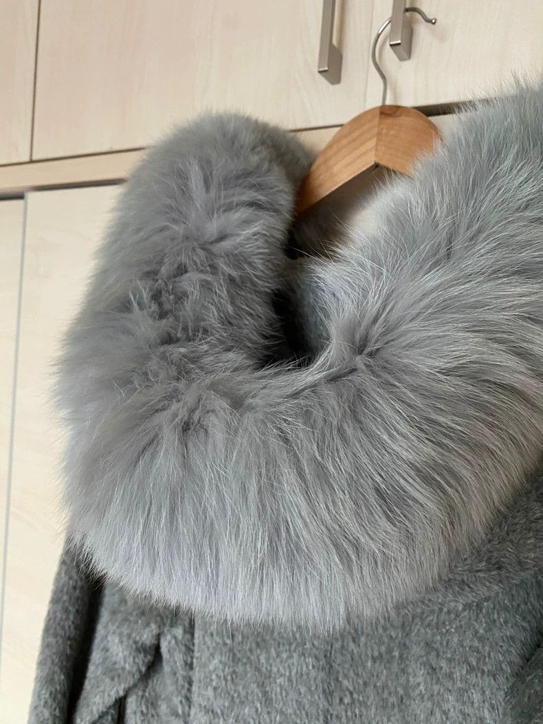 Max Mara Max Mara Double breasted hat, fur coat, alpaca fur, fox fu Size M / US 6-8 / IT 42-44 - 5 Thumbnail