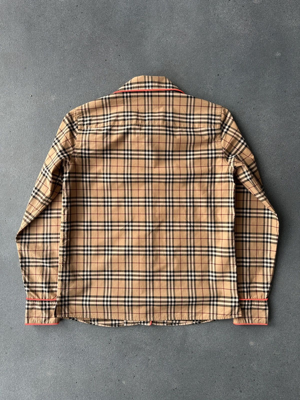 Burberry BURBERRY Fluo Piping Nova Check Long Sleeve Shirt Size XS-S Size XS / US 0-2 / IT 36-38 - 7 Thumbnail