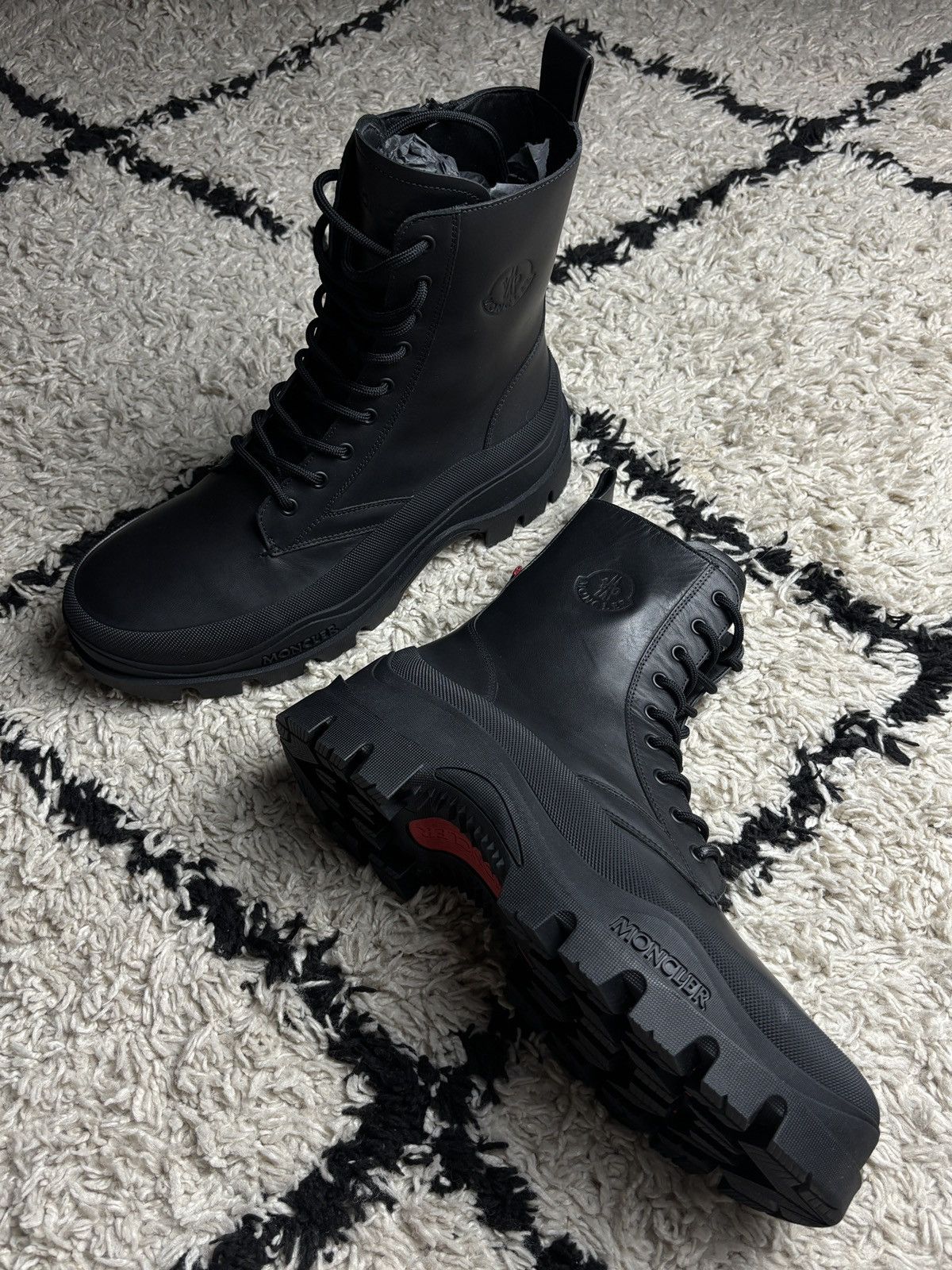 Moncler Moncler Larue Treck Ankle High Leather Boots Outdoor Size US 11 / EU 44 - 2 Thumbnail