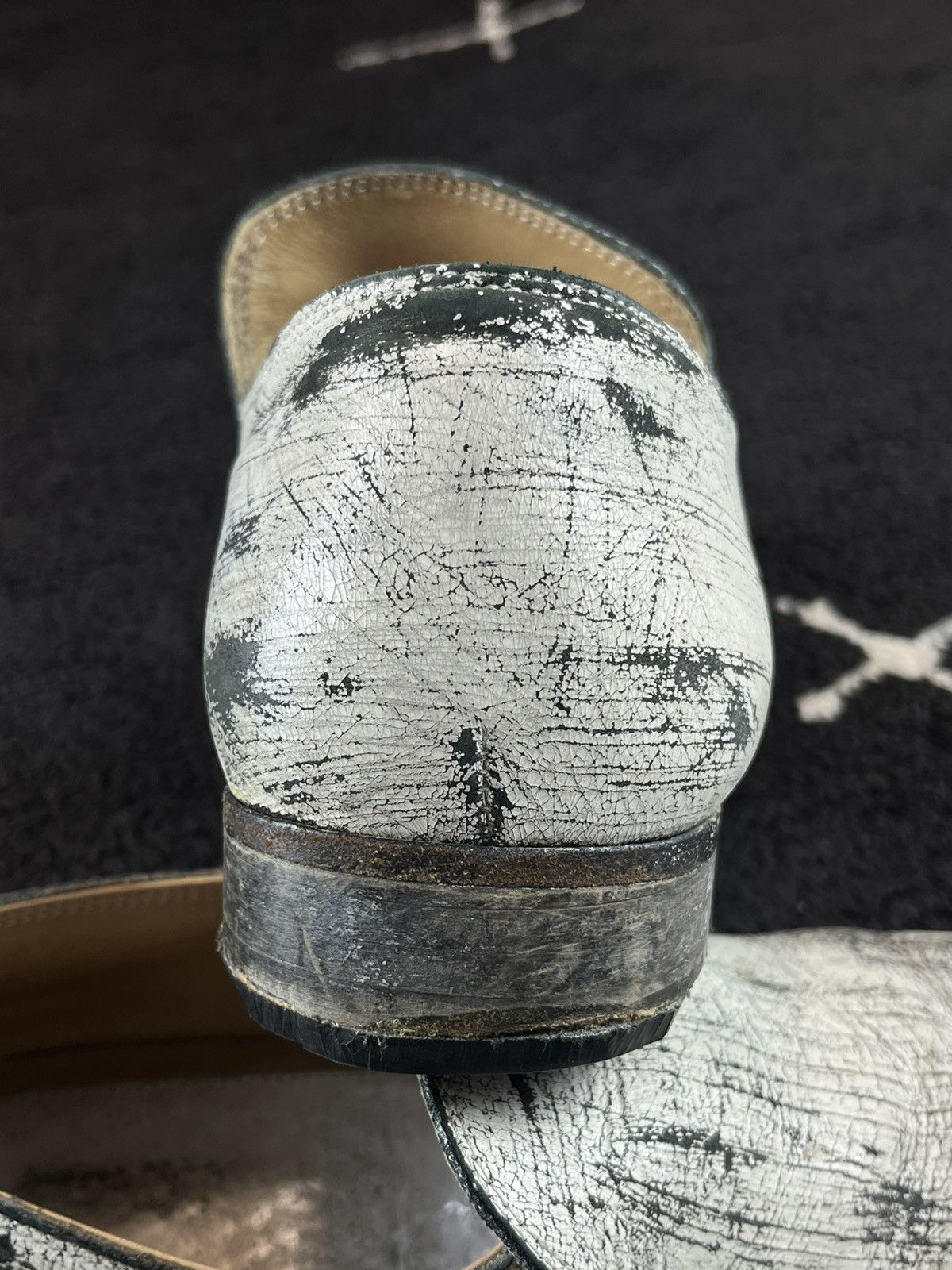 Maison Margiela FW12 Maison Margiela H&M Painted Leather Loafers Size US 8 / EU 41 - 10 Thumbnail
