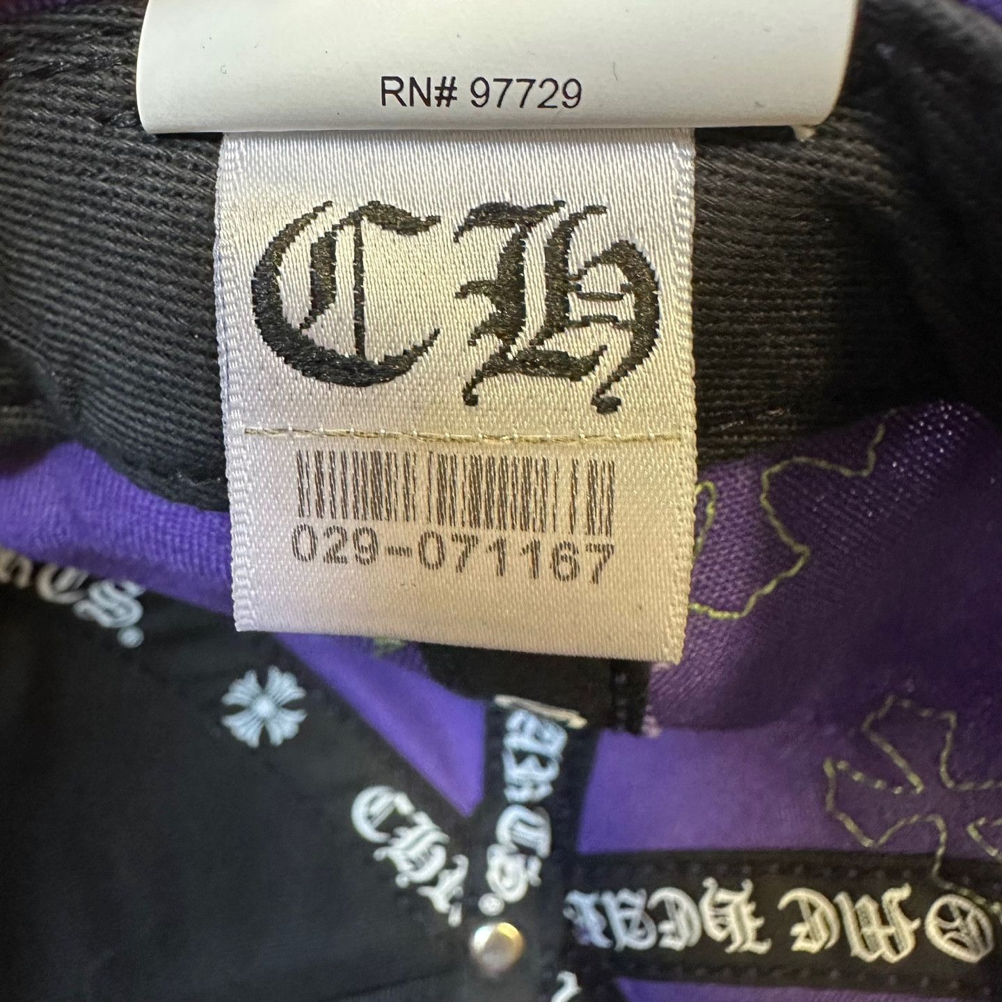 Chrome Hearts Purple CH Trucker Green Leather Cross Patch Size ONE SIZE - 10 Thumbnail