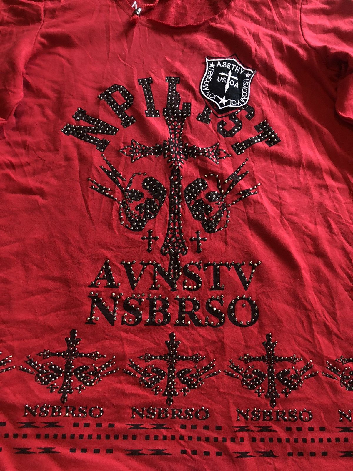 If Six Was Nine × Japanese Brand × Le Grande Bleu (L.G.B.) JAPANESE SKIN AVNSTV NSBRSO PUNK SKUL DESIGN LGBSTYLE HOODIE Size US M / EU 48-50 / 2 - 4 Thumbnail