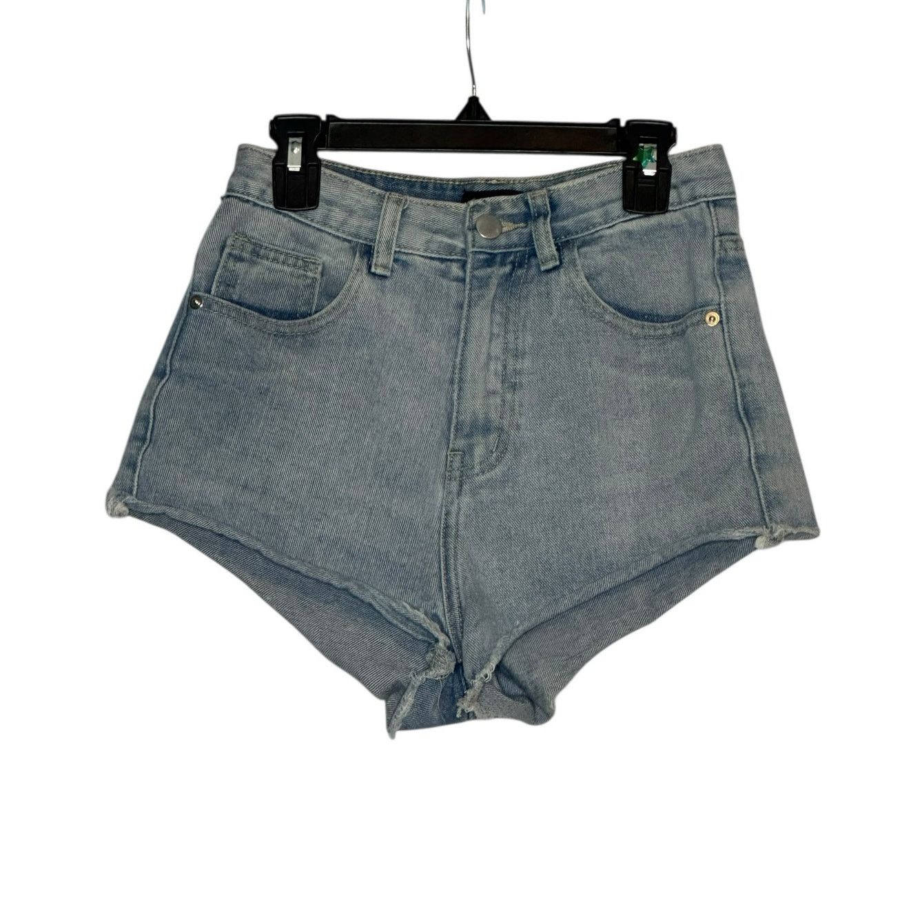 PrettyLittleThing PrettyLittleThing Blue cut off jean shorts size 2 Size 26" / US 2 / IT 38 - 1 Thumbnail