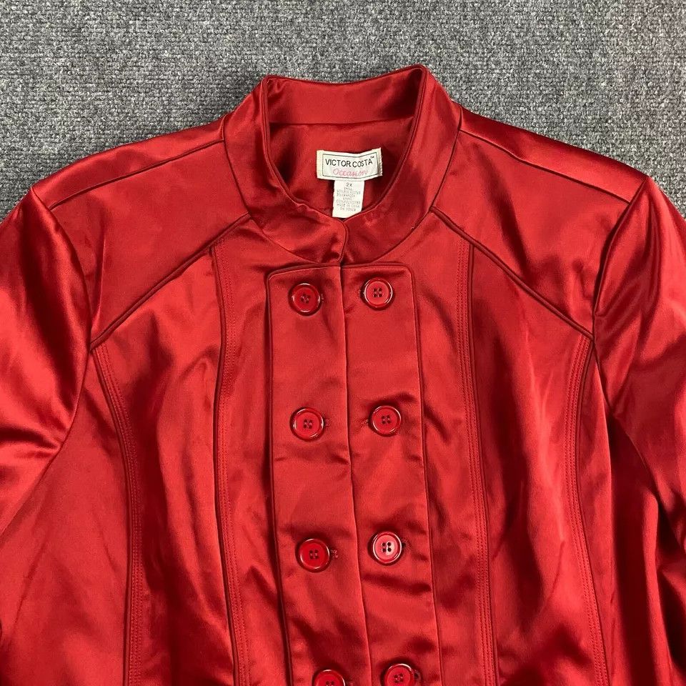Other Victor Costa Pea Coat Women's 2X Plus Occasion Polyester NWT Size ONE SIZE - 2 Thumbnail