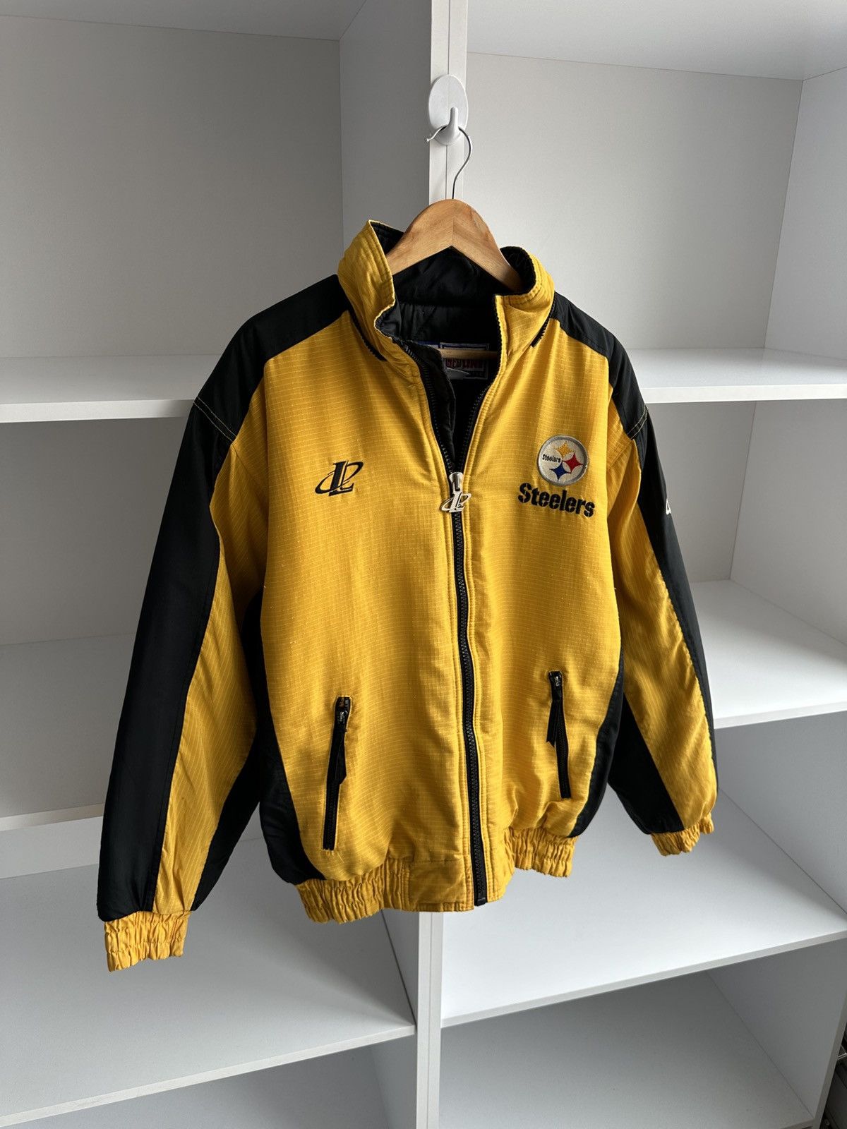 NHL × Vintage Vintage Pittsburgh Steelers NHL Logo Athletic Bomber Jacket Size US M / EU 48-50 / 2 - 6 Thumbnail