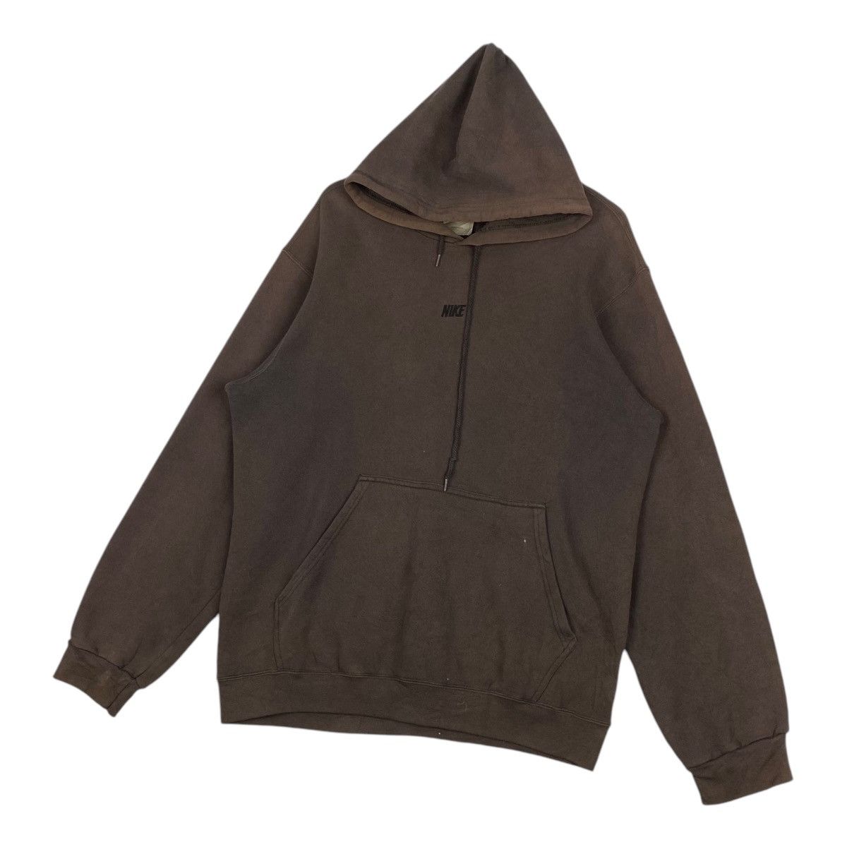 Designer × Nike × Vintage Vintage Nike Hoodie Embroidered Brown Pullover Jumper Size M Size US M / EU 48-50 / 2 - 3 Thumbnail