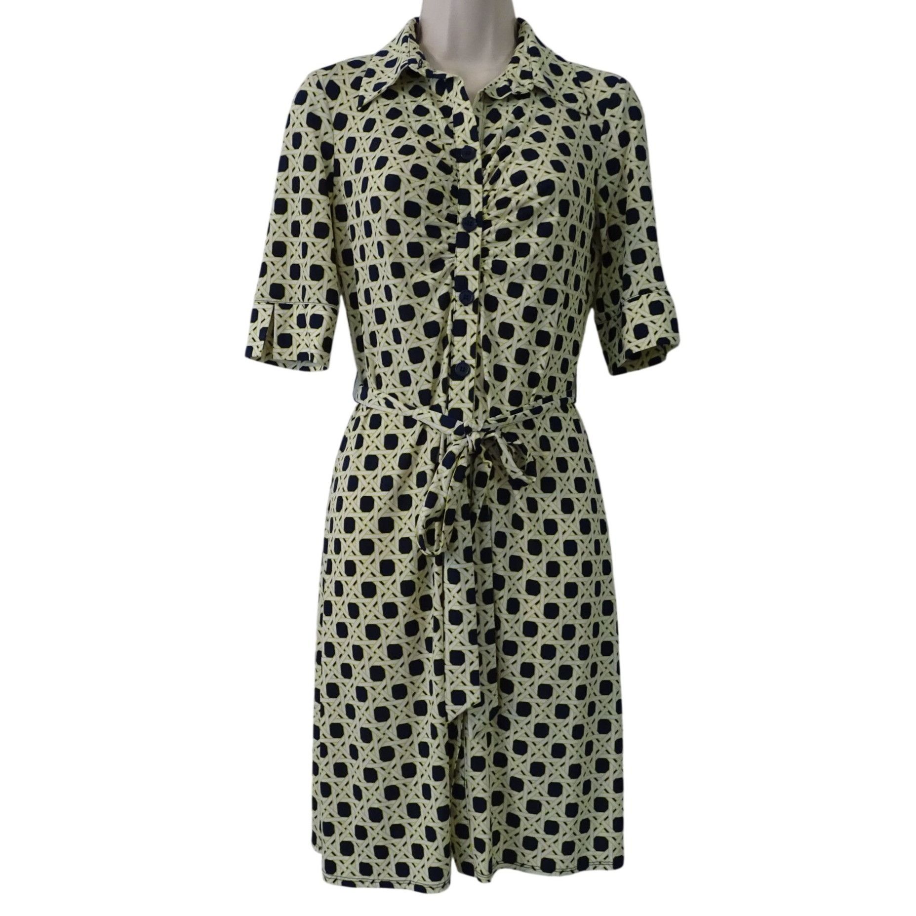 Laundry by Shelli Segal Laundry Shelli Segal Button Up Shirt Dress Size 2 Black Size XS / US 0-2 / IT 36-38 - 2 Thumbnail