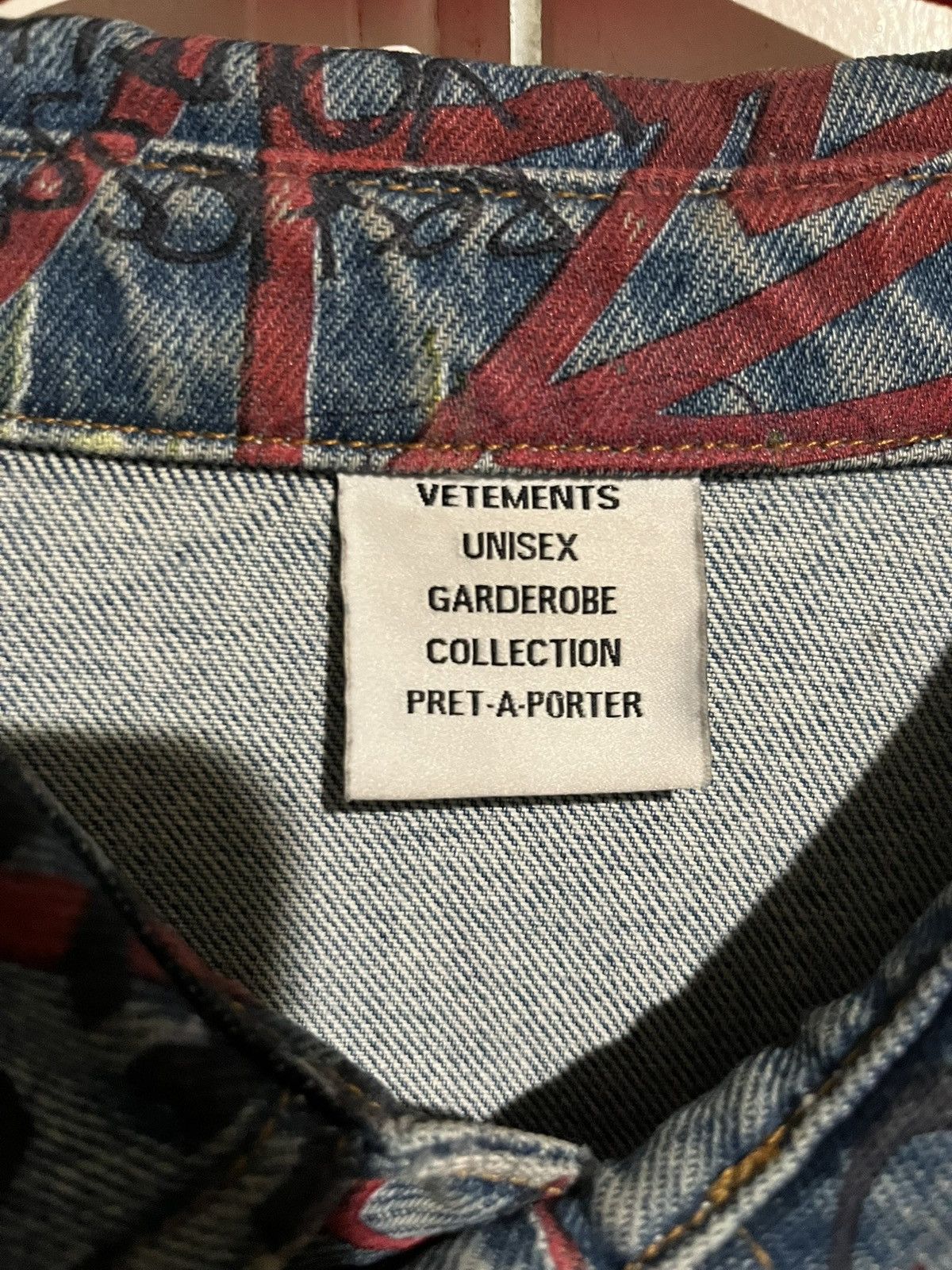 Vetements VETEMENTS Graffiti Denim Overshirt Size US L / EU 52-54 / 3 - 4 Thumbnail