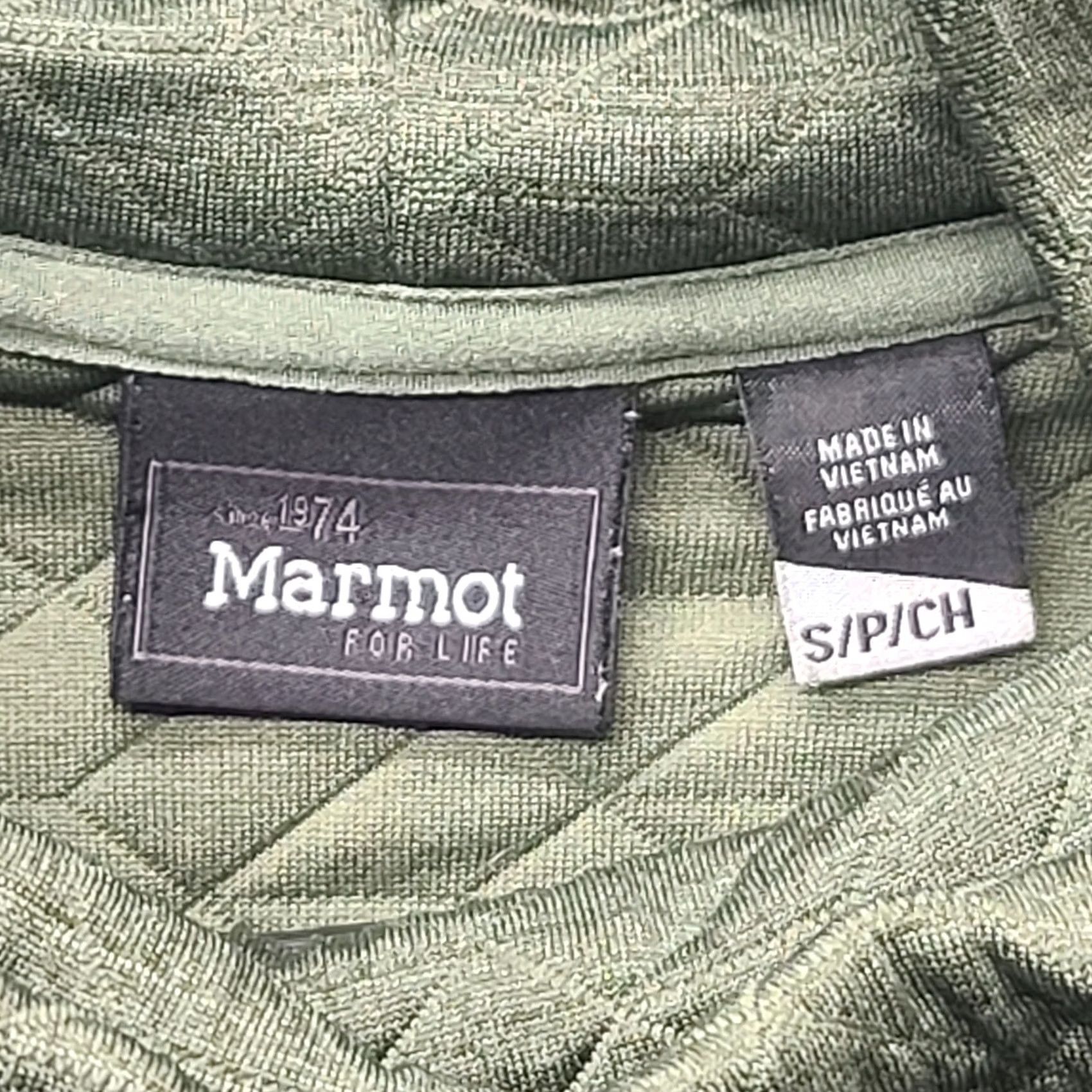 Marmot Marmot Womens Pullover Sweatshirt Diamond Quilted Fleece Cowl Neck Regular S Green Size S / US 4 / IT 40 - 2 Thumbnail