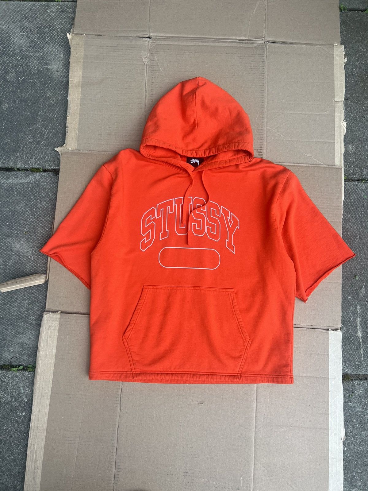 Stussy Vintage Stussy short sleeve Boxy Logo hoodie Size US XL / EU 56 / 4 - 1 Thumbnail