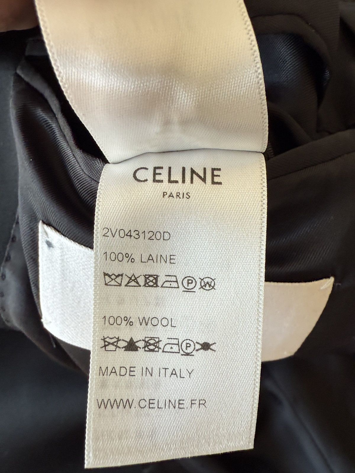 Celine × Hedi Slimane Celine Le Smoking Tuxedo Suit 44 Size 34R - 20 Thumbnail