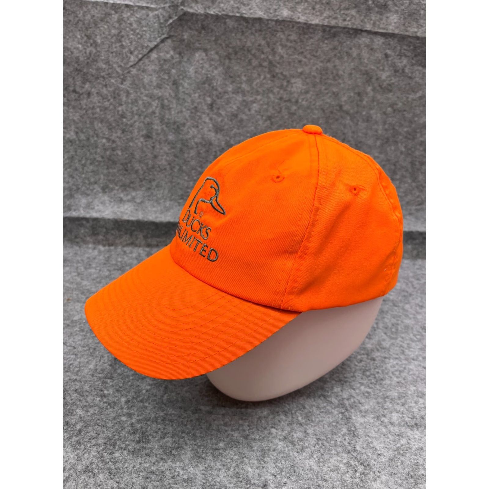 Vintage Ducks Unlimited Hat Adjustab le One Size Orange Cotton Twill Baseball Cap Men Size ONE SIZE - 4 Thumbnail
