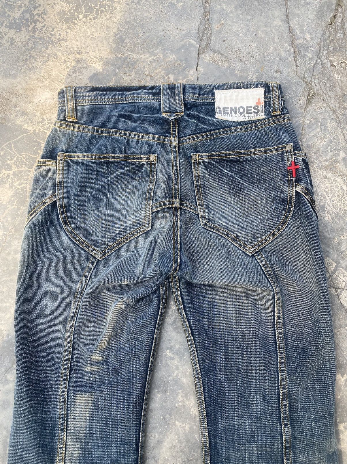 If Six Was Nine GENOESE Vampire Flared Jeans Size US 27 - 7 Thumbnail