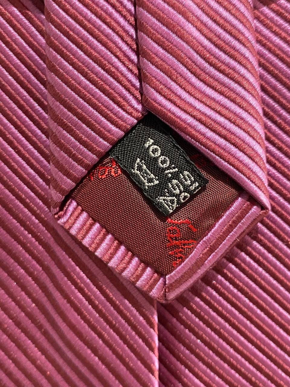 Salvatore Ferragamo Salvatore Ferragamo Plaid Plain Purple Silk Tie Size ONE SIZE - 7 Thumbnail