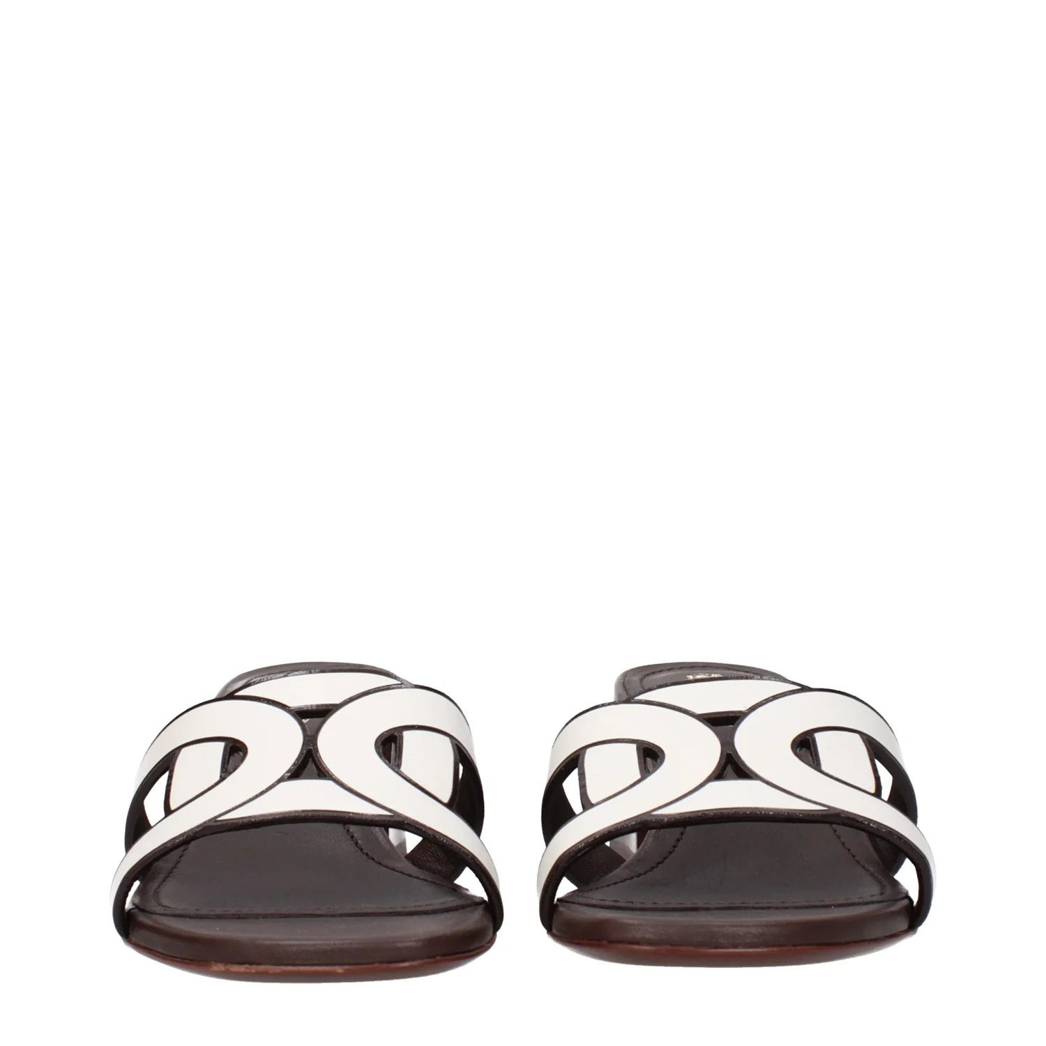 Tod's ob1o1e1224 Leather Sandals in White Size US 6 / IT 36 - 3 Thumbnail