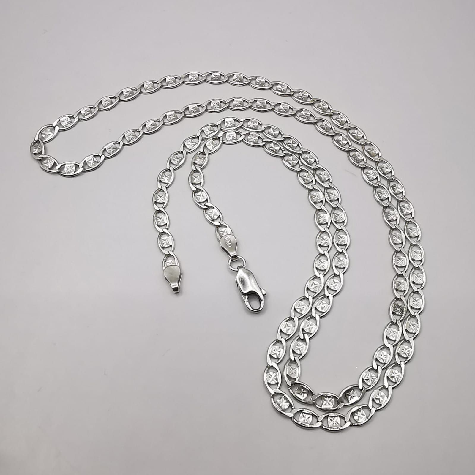 Vintage Jewelry Chain 925 Sterling Silver Signed 1078g