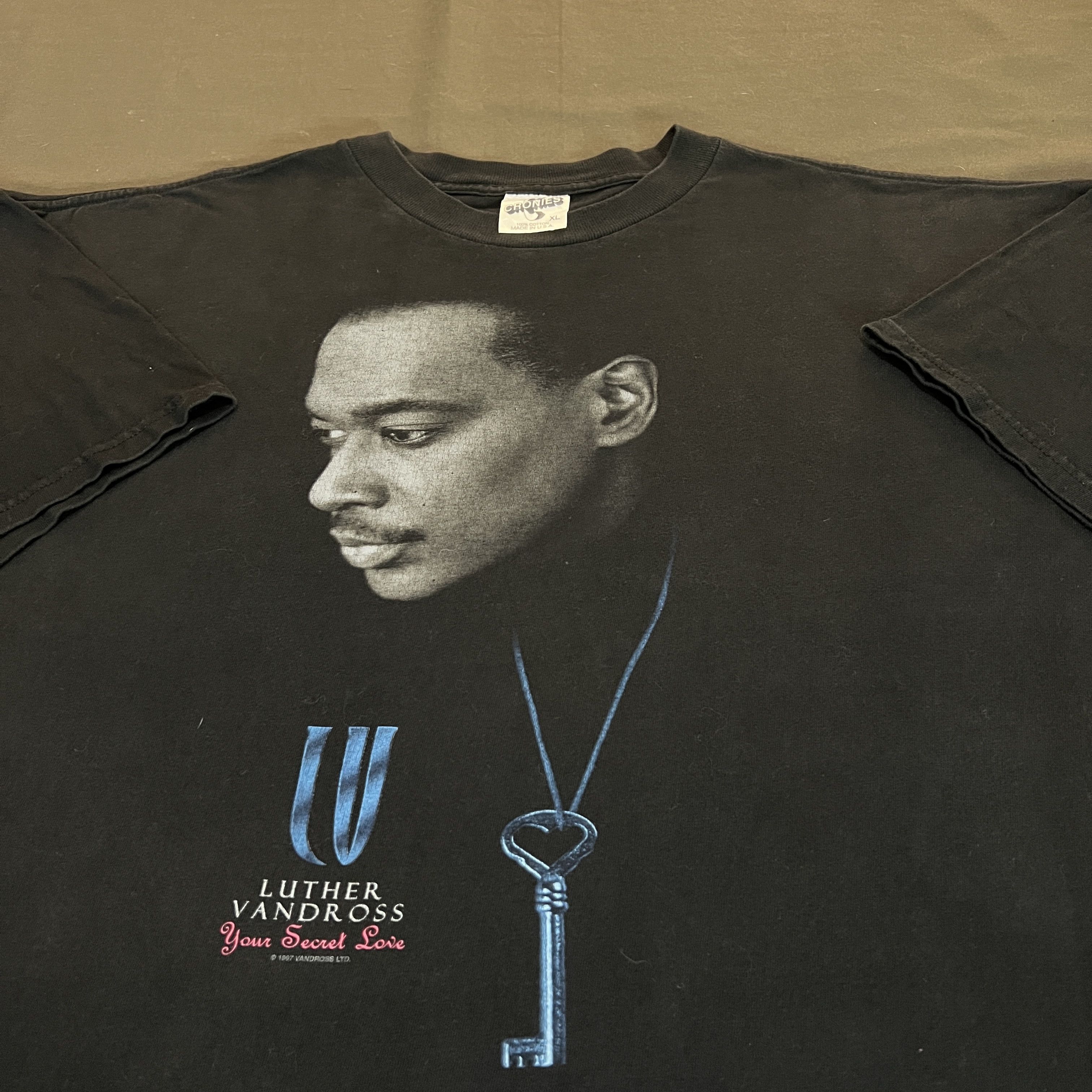 Band Tees × Rap Tees × Vintage Vintage 90s Luther Vandross your secret love Tee R&B XL Size US XL / EU 56 / 4 - 4 Thumbnail