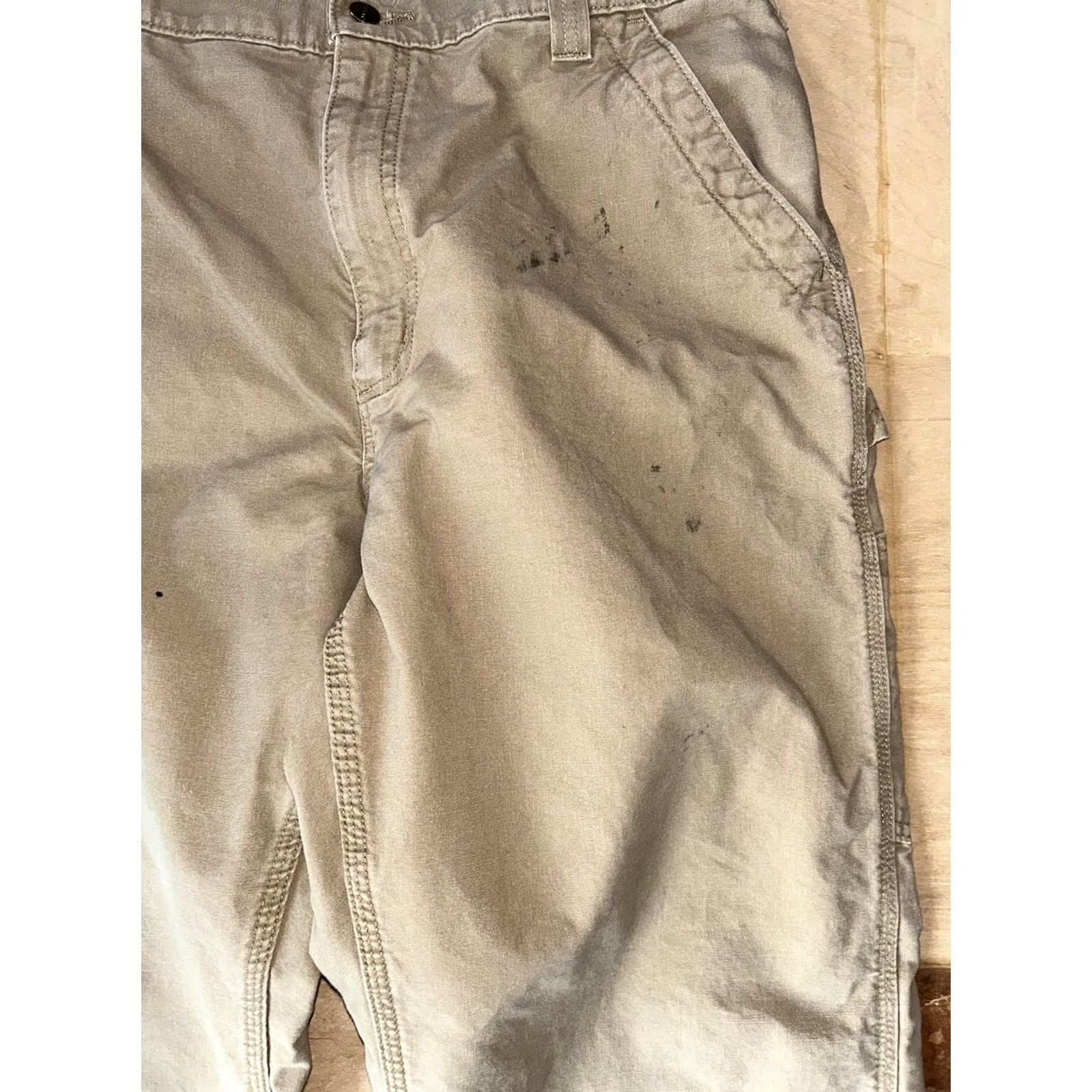 Carhartt Carhartt Carpenter Pant B151-DKH 36x30 Single Knee Men’s Pants Brown Regular Cotton Workwear Size US 36 / EU 52 - 4 Thumbnail