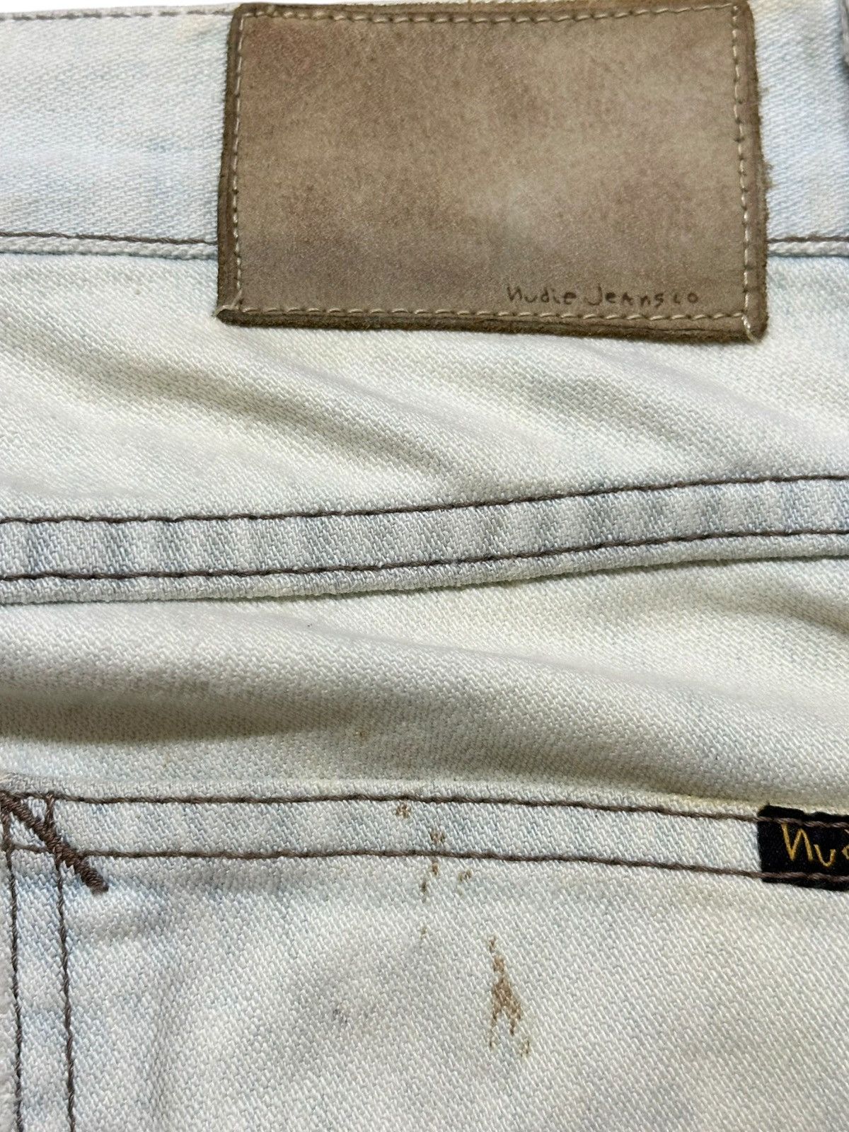 Nudie Jeans Vintage Nudie Light Blue Faded Wash Denim Size US 32 / EU 48 - 8 Thumbnail