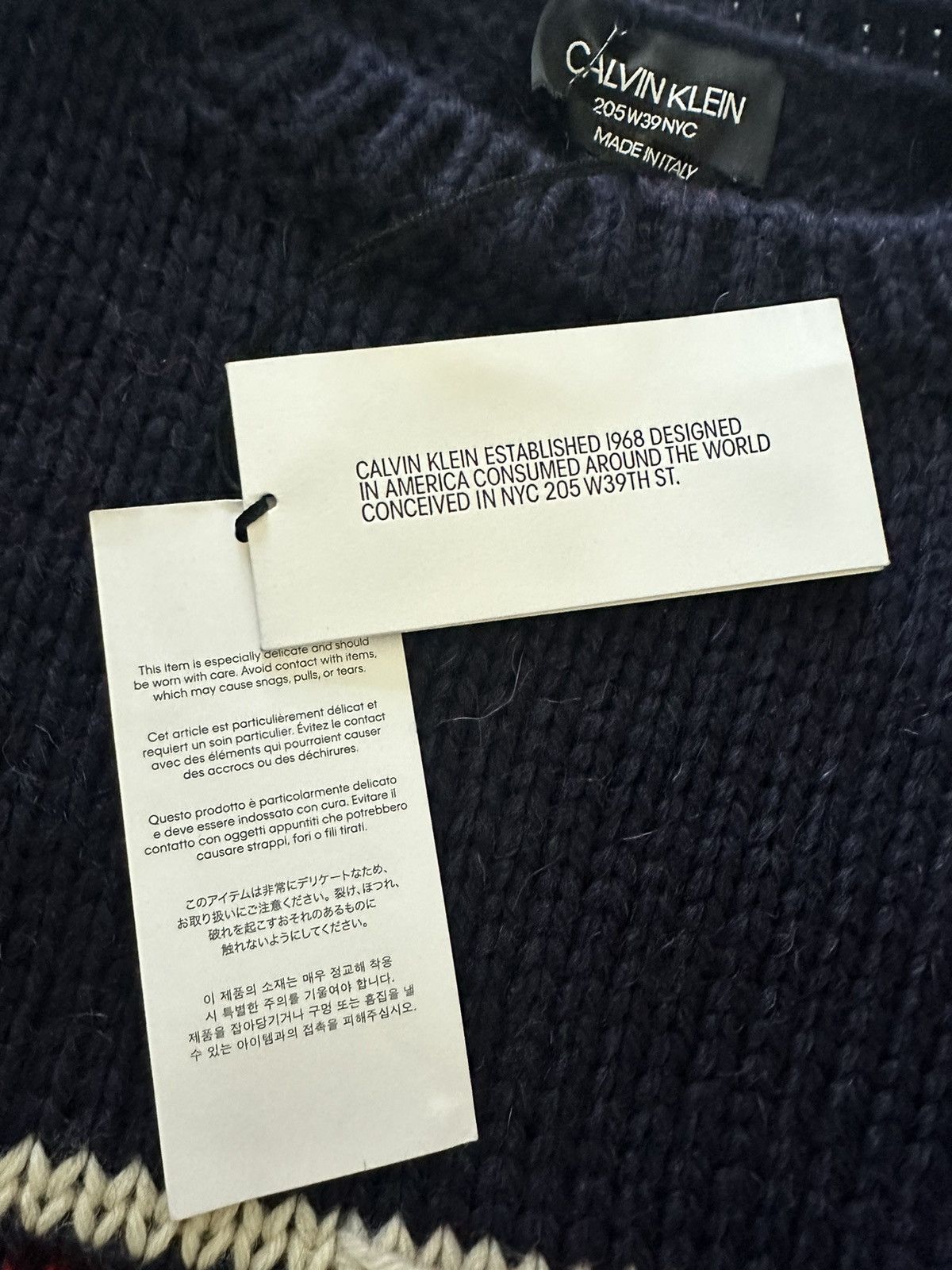Calvin Klein 205W39NYC FW18 Calvin Klein 205w39nyc grail wool sweater RAF Simons Size US M / EU 48-50 / 2 - 23 Thumbnail