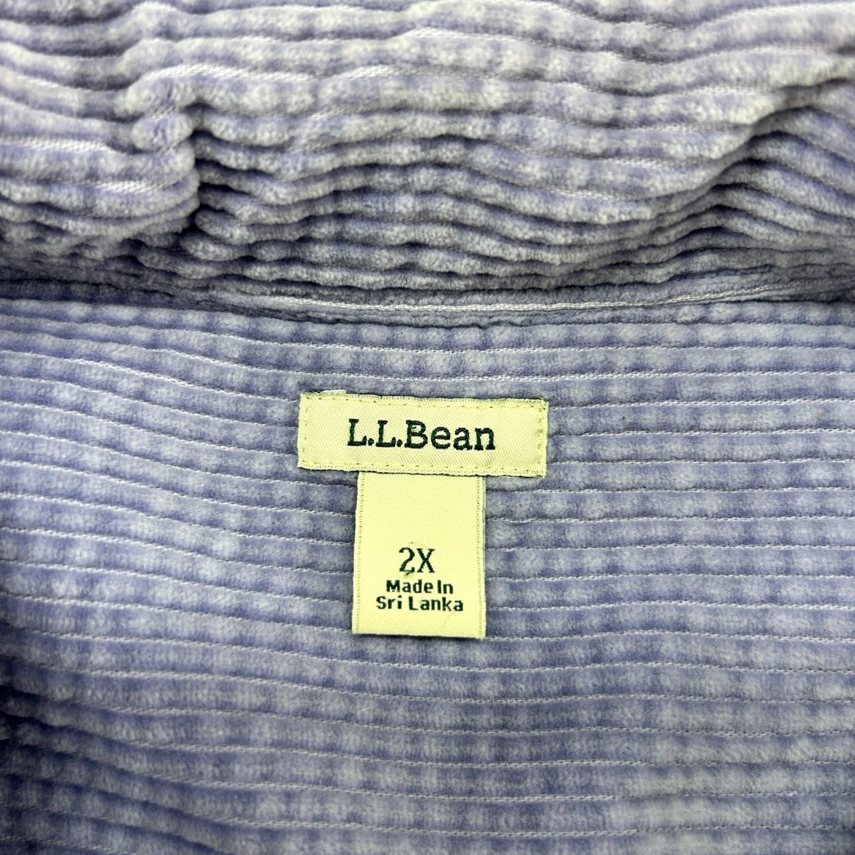 Vintage VINTAGE LL Bean Jacket Womens 2X Purple Button Up Long Sleeve Corduroy Wide Wale Chore (90s) Womens Buttons Pocketed Regular Fit Jacket Size XXL / US 16-18 / IT 52-54 - 4 Thumbnail