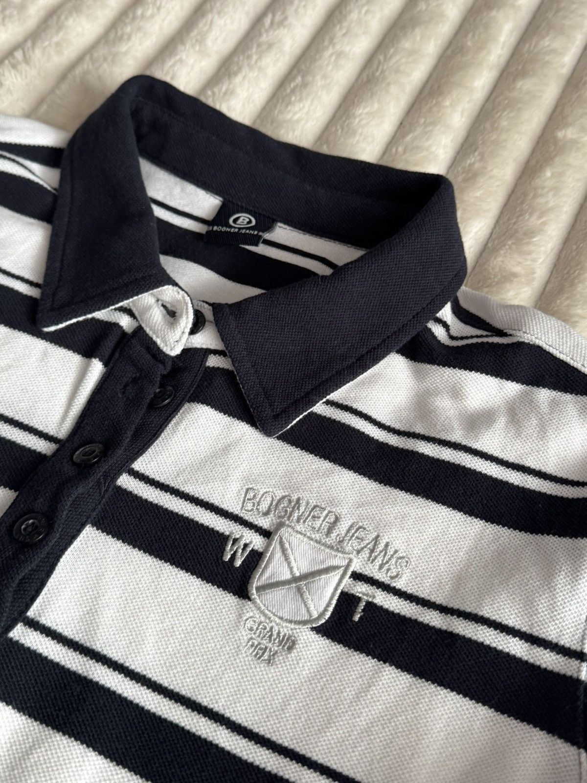 Bogner Vintage Bogner Jeans Rugby Polo Tshirt Size US M / EU 48-50 / 2 - 2 Thumbnail