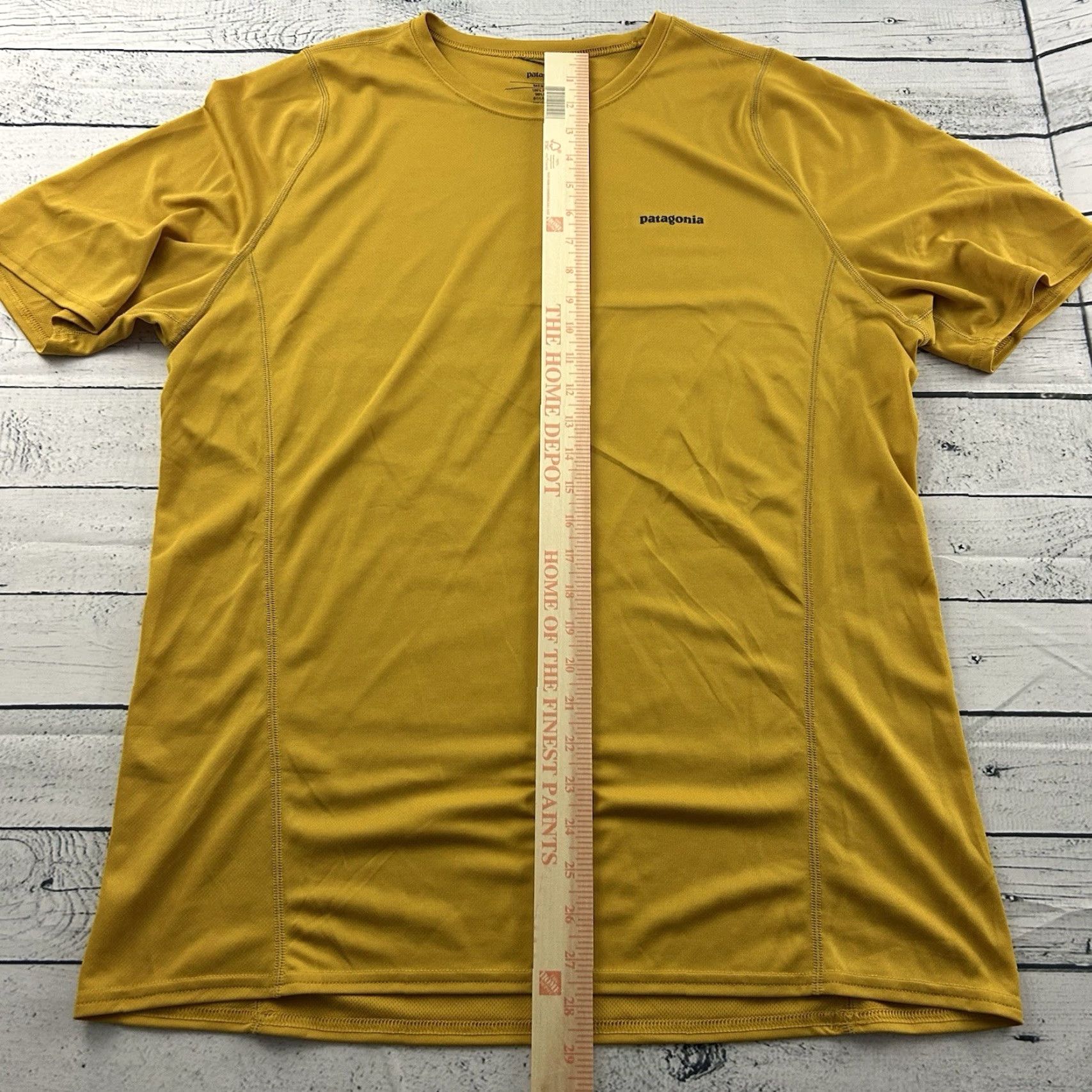 Patagonia Patagonia Fore Runner Short Sleeve T Shirt Men's XL Mustard Yellow Shirt Men XL Yellow Size US XL / EU 56 / 4 - 4 Thumbnail