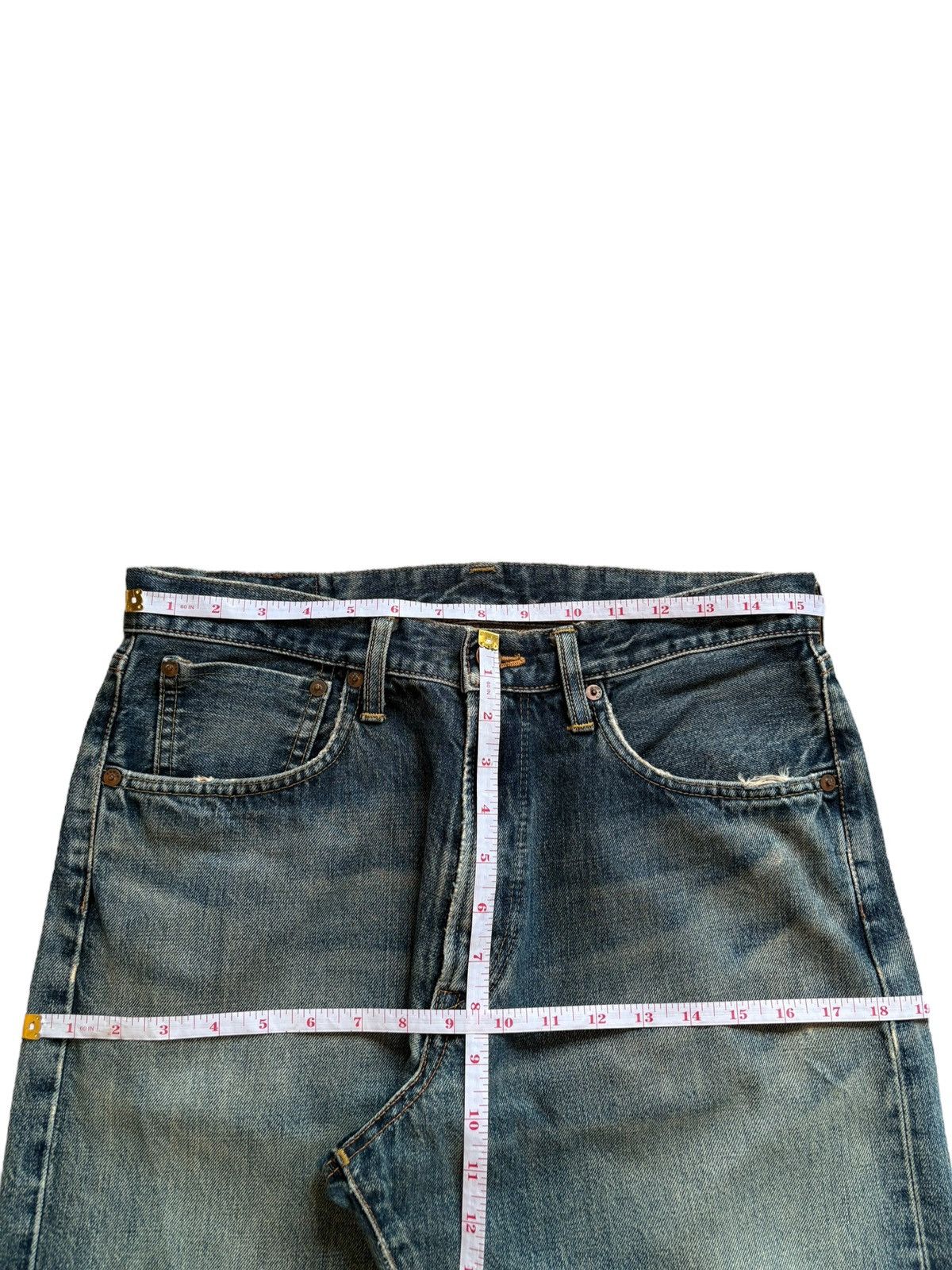 Edwin × Japanese Brand Vintage Japanese Edwin 505x Selvedge Mud Wash Baggy Jeans Size US 31 - 13 Thumbnail