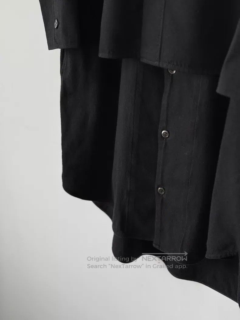 Yohji Yamamoto Yohji Yamamoto Double Paneled Wool Long Shirt Size US S / EU 44-46 / 1 - 4 Thumbnail