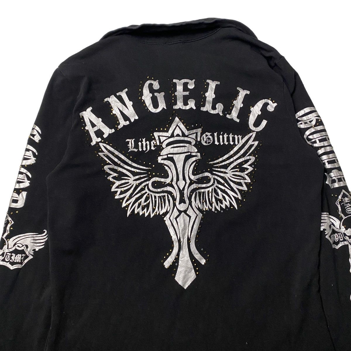 If Six Was Nine 2000's Japanese Skull Studded Longsleeve Size US XS / EU 42 / 0 - 3 Thumbnail