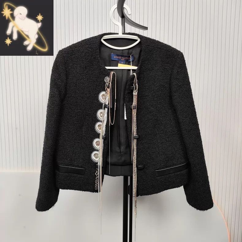 Louis Vuitton Louis Vuitton Heavy Industry Chain Tassel Jacket Size XXS / US 00 / IT 34 - 1 Thumbnail