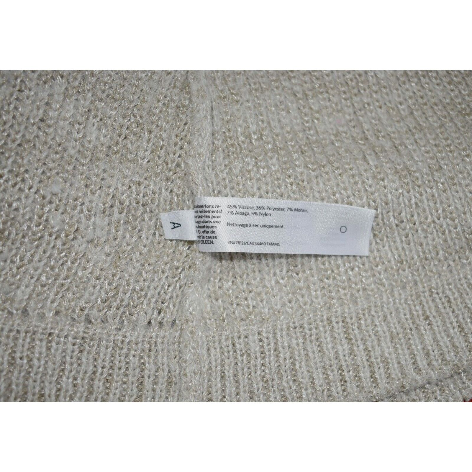 Eileen Fisher EILEEN FISHER Beige Mohair Alpaca Cardigan Sweater Size M Size M / US 6-8 / IT 42-44 - 5 Thumbnail
