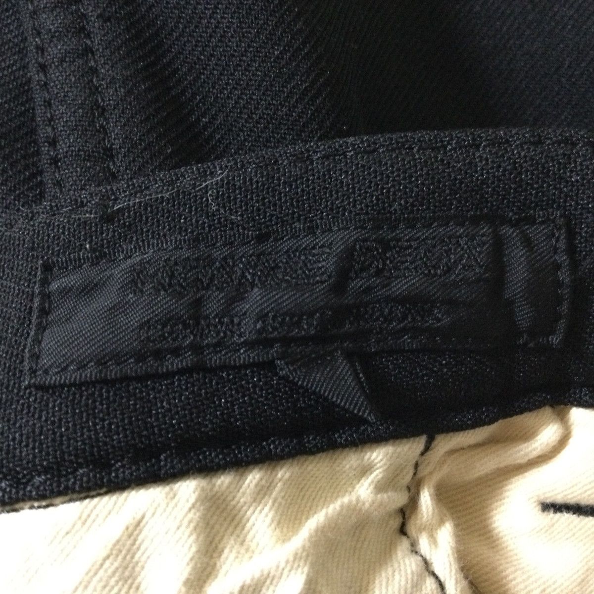 Comme des Garcons Homme Cropped Pants Plain Polyester Long Black Size US 31 - 3 Thumbnail
