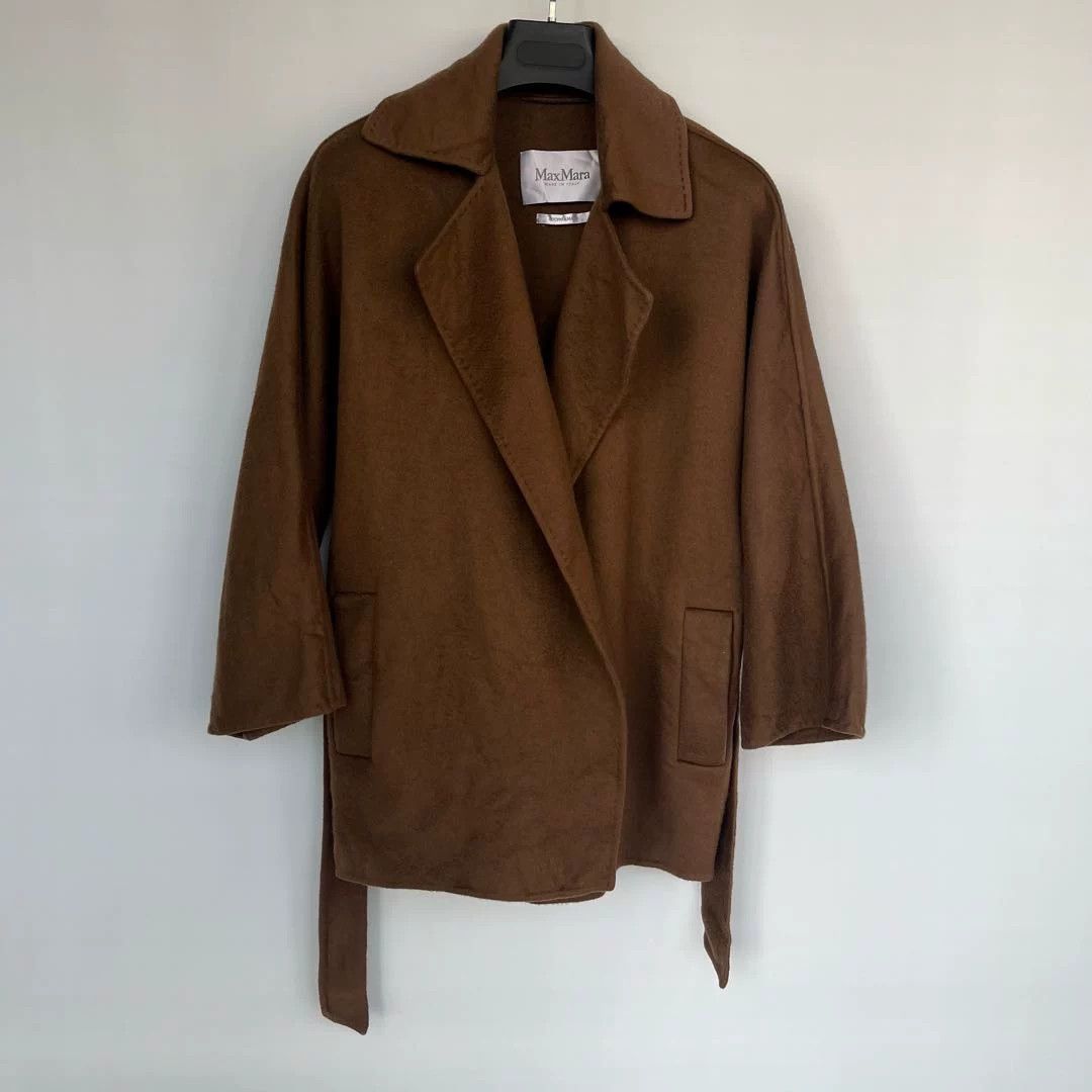 Max Mara maxmara short coat in brown color Size US M / EU 48-50 / 2 - 1 Thumbnail