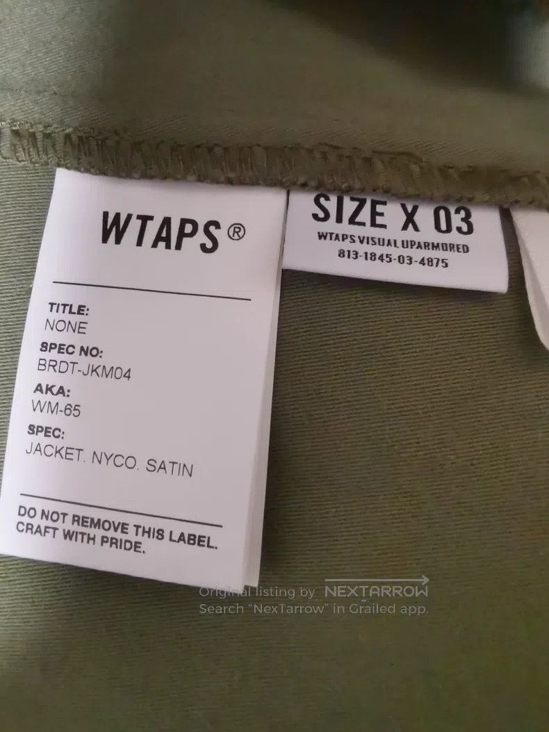 Wtaps Wtaps Military green jacket Size US L / EU 52-54 / 3 - 4 Thumbnail