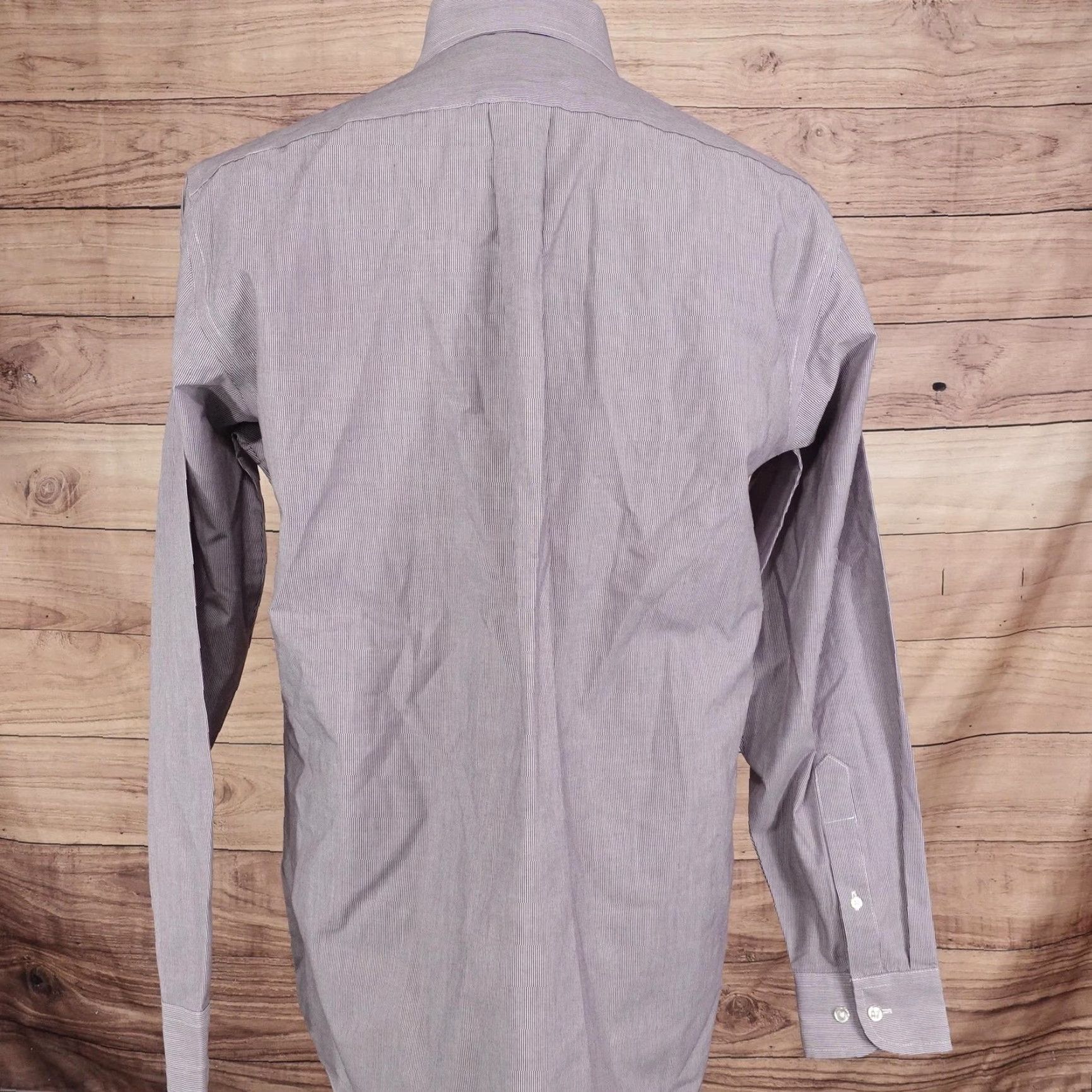 Stafford Stafford Performance Dress Shirt 16 34/35 Stripe Broadcloth Classic Fit Men Shirt Size 42R - 5 Thumbnail