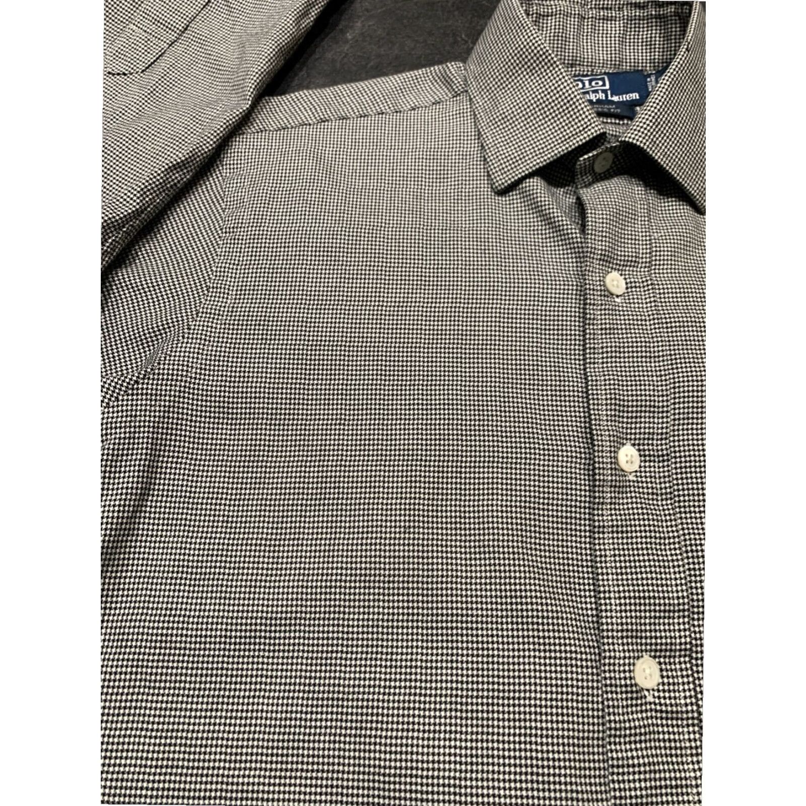 Polo Ralph Lauren Polo Ralph Lauren Mens Long Sleeve Houndstooth Button Down Dress Shirt Small Size US S / EU 44-46 / 1 - 5 Thumbnail