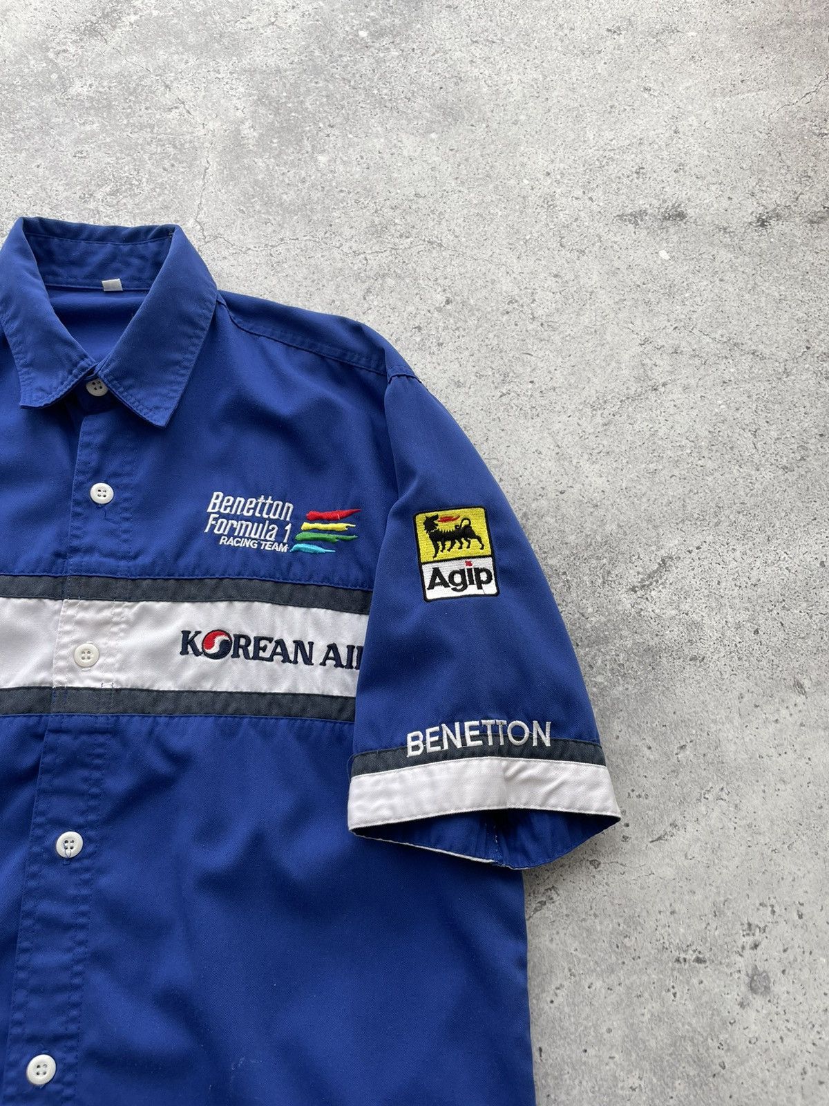 Benetton 2000s Rare Benetton Formula 1 Mild Seven Racing Team Shirt Size US L / EU 52-54 / 3 - 8 Thumbnail
