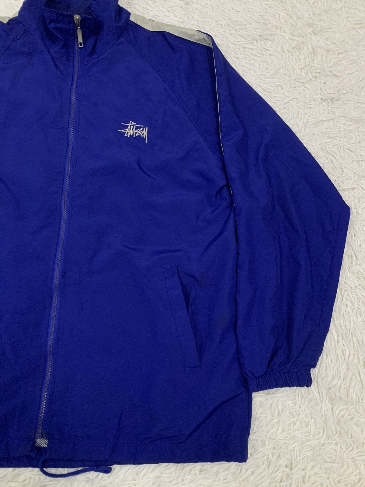 Stussy Vintage 90s Stussy Jacket Side Shoulder Tape Size US L / EU 52-54 / 3 - 3 Thumbnail